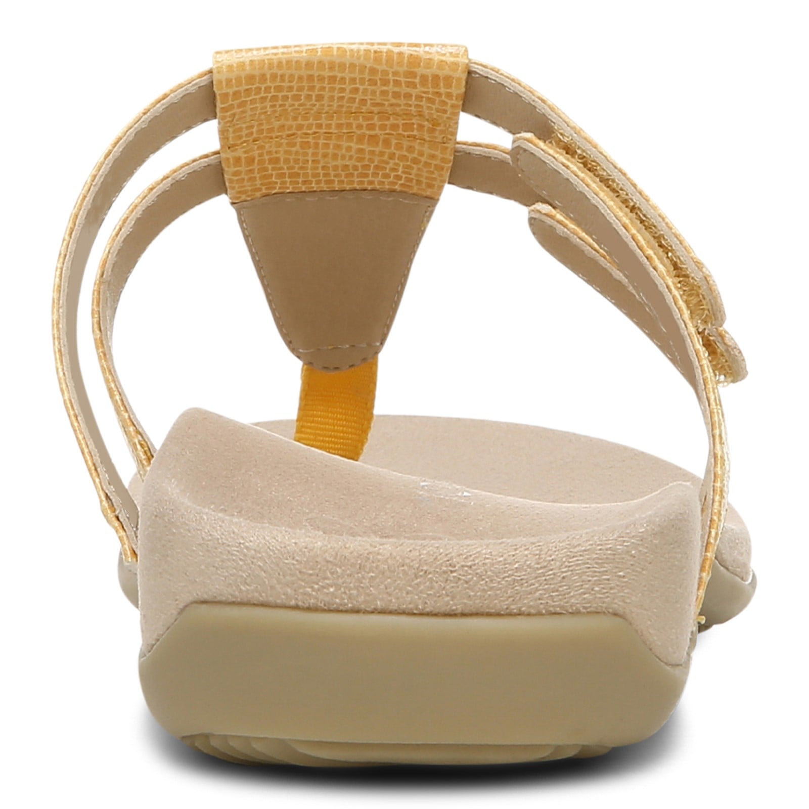 Vionic Elvia - Women's Adjustable Slip-on Orthotic Sandal  - Marigold Syn Back