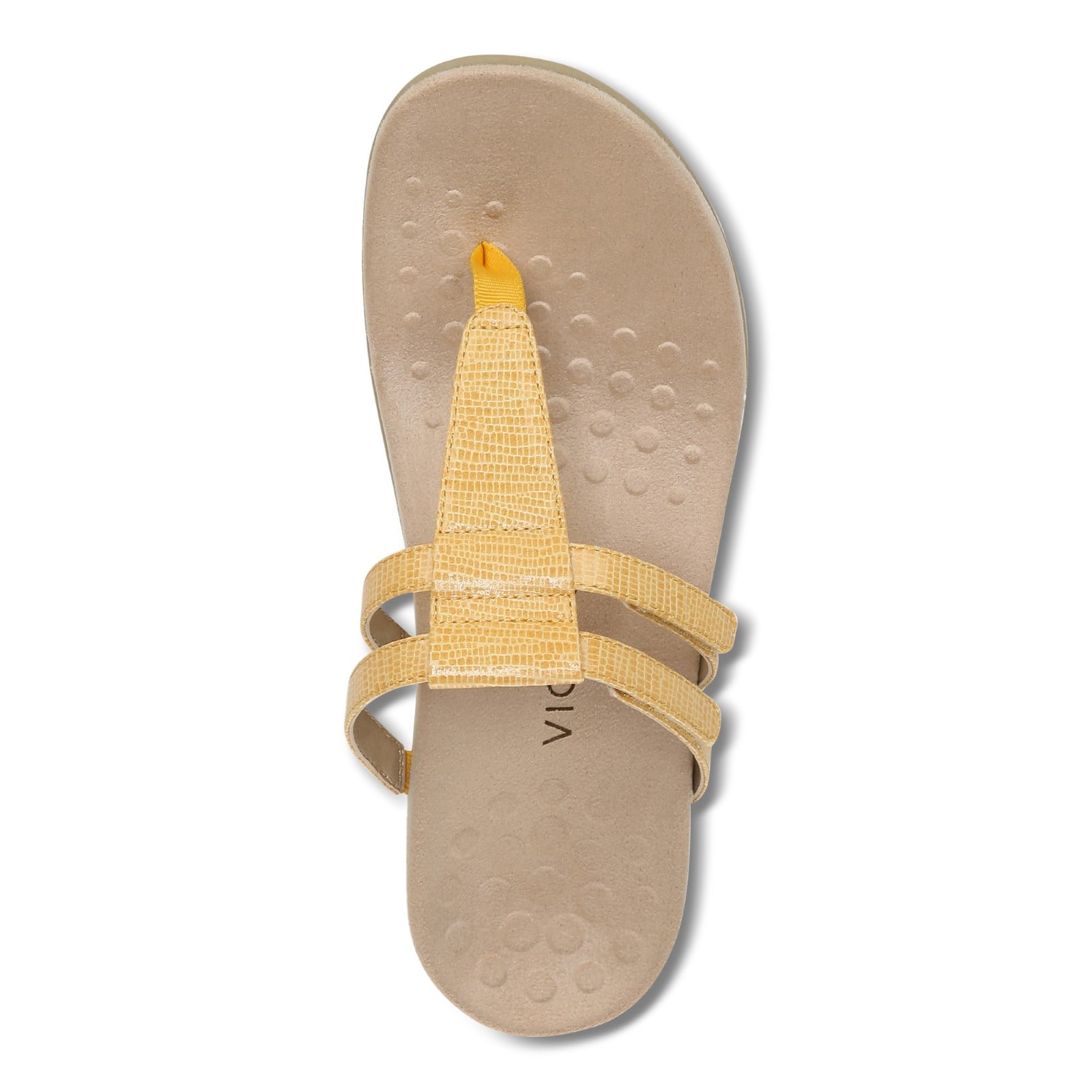 Vionic Elvia - Women's Adjustable Slip-on Orthotic Sandal  - Marigold Syn Top