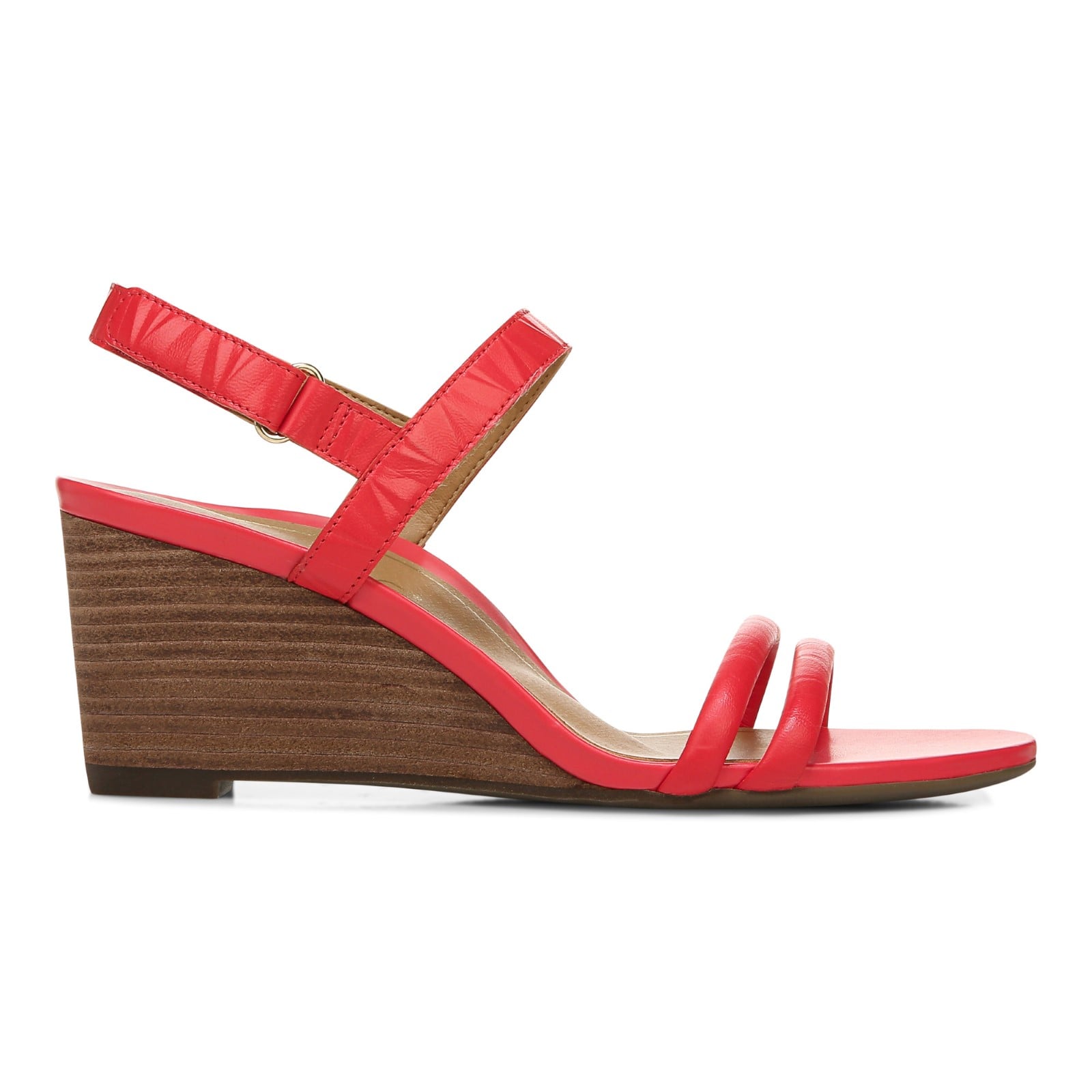 Vionic Emmy Woemn's Backstrap Wedge Sandal - Poppy Embossed - Right side