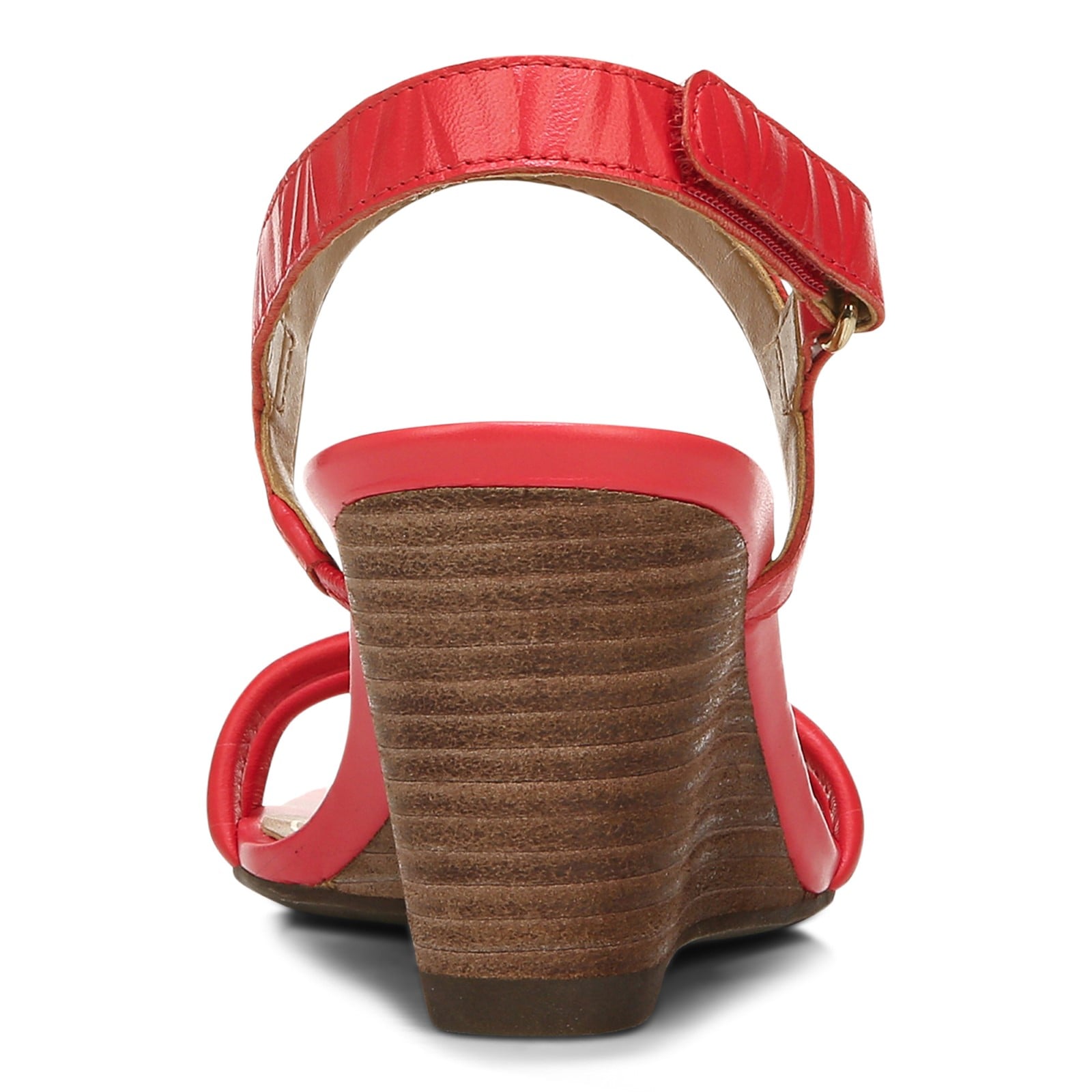 Vionic Emmy Woemn's Backstrap Wedge Sandal - Poppy Embossed - Back