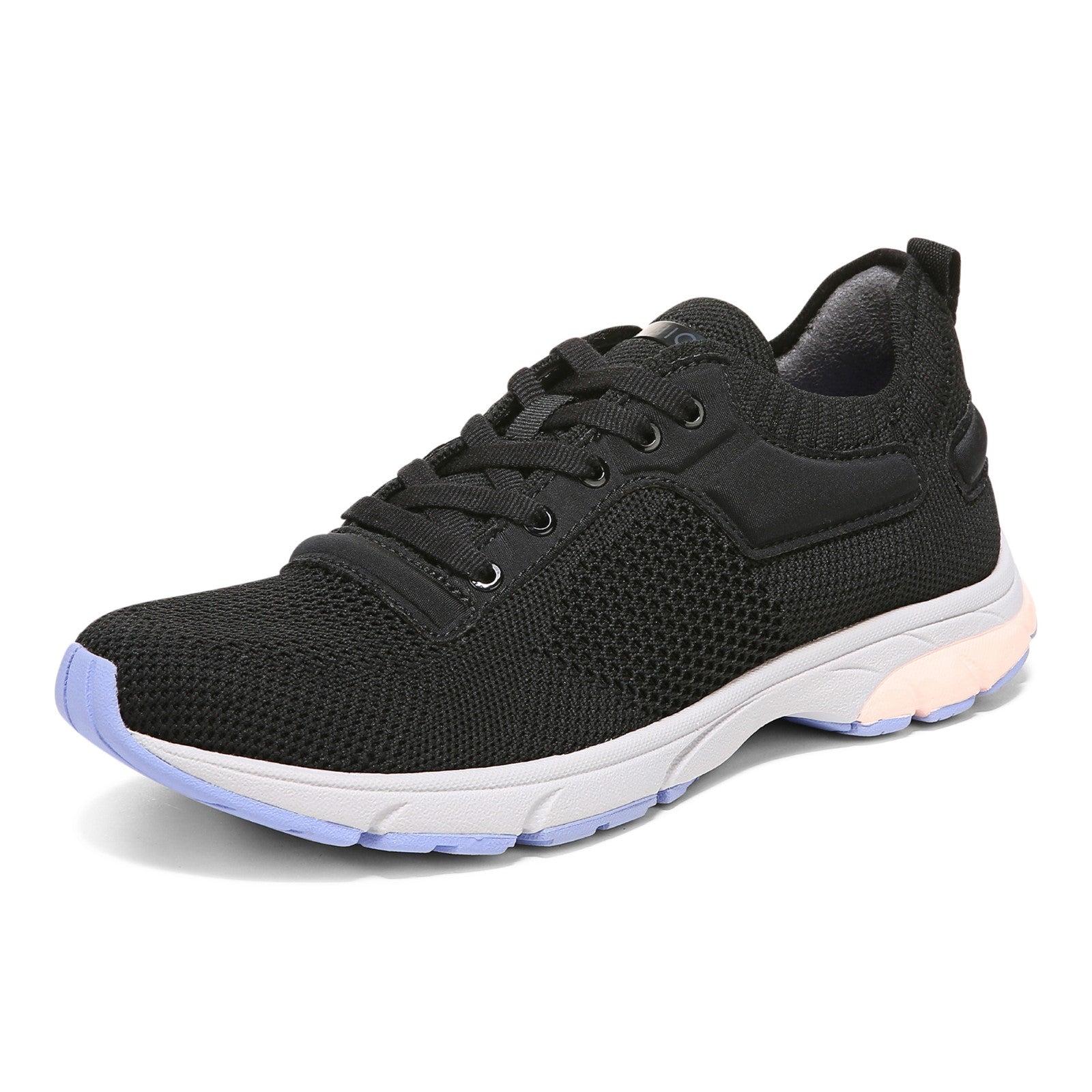 Vionic Endure Womens Oxford/Lace Up Walking - Black - Left angle
