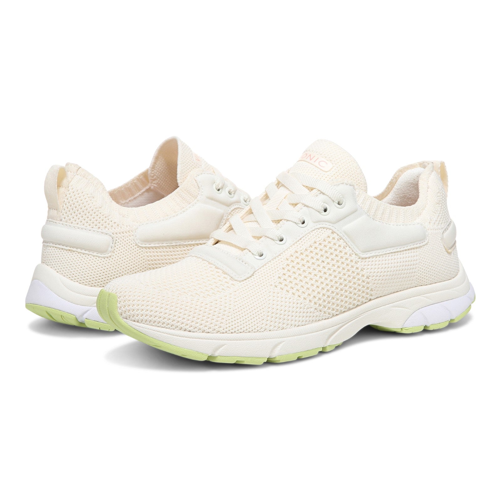 Vionic Endure Womens Oxford/Lace Up Walking - Marshmallow - pair left angle