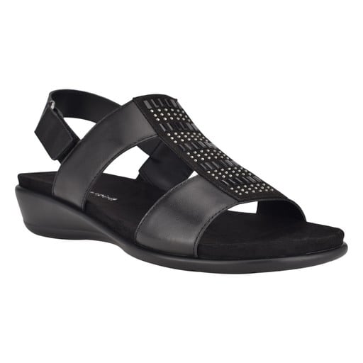 Easy Spirit Hazel Women's Adjustable Wedge Sandals - Black - View 2