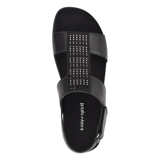 Easy Spirit Hazel Women's Adjustable Wedge Sandals - Black - View 3