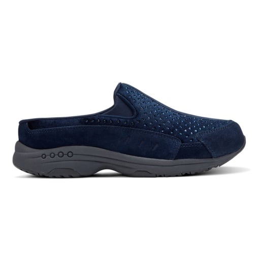 Easy Spirit Traveltime Navy Velvet Rhinestone Women's Slip-On Mule - Navy Velvet/Rhinestone - view 2
