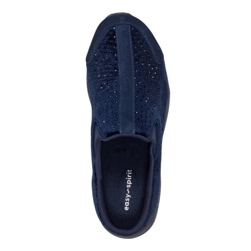Easy Spirit Traveltime Navy Velvet Rhinestone Women's Slip-On Mule - Navy Velvet/Rhinestone - view 6
