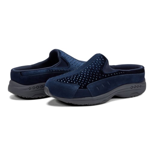 Easy Spirit Traveltime Navy Velvet Rhinestone Women's Slip-On Mule - Navy Velvet/Rhinestone - view 7
