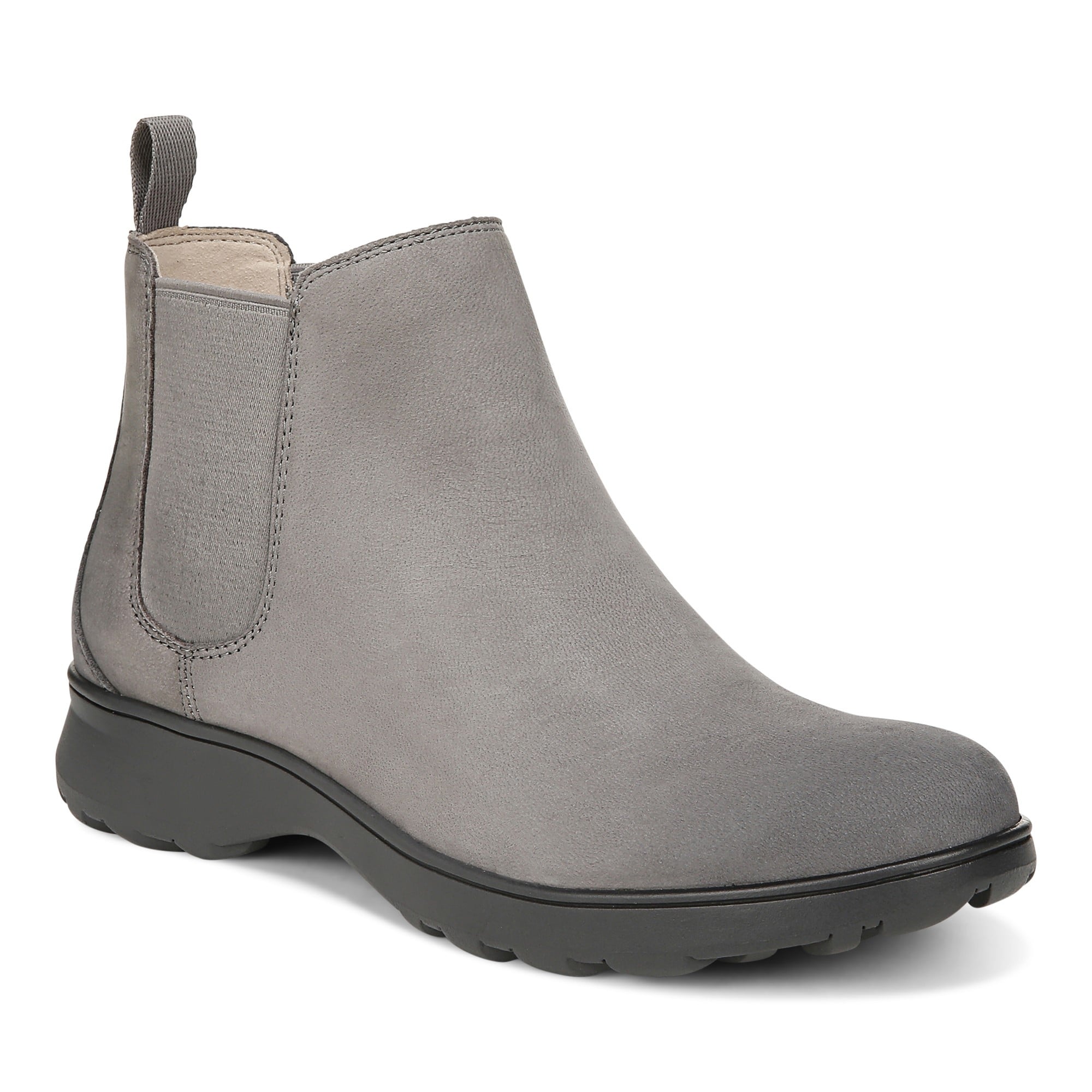 Vionic Evergreen Womens Ankle/Bootie Shrtboot - Charcoal Nubuck - Angle main