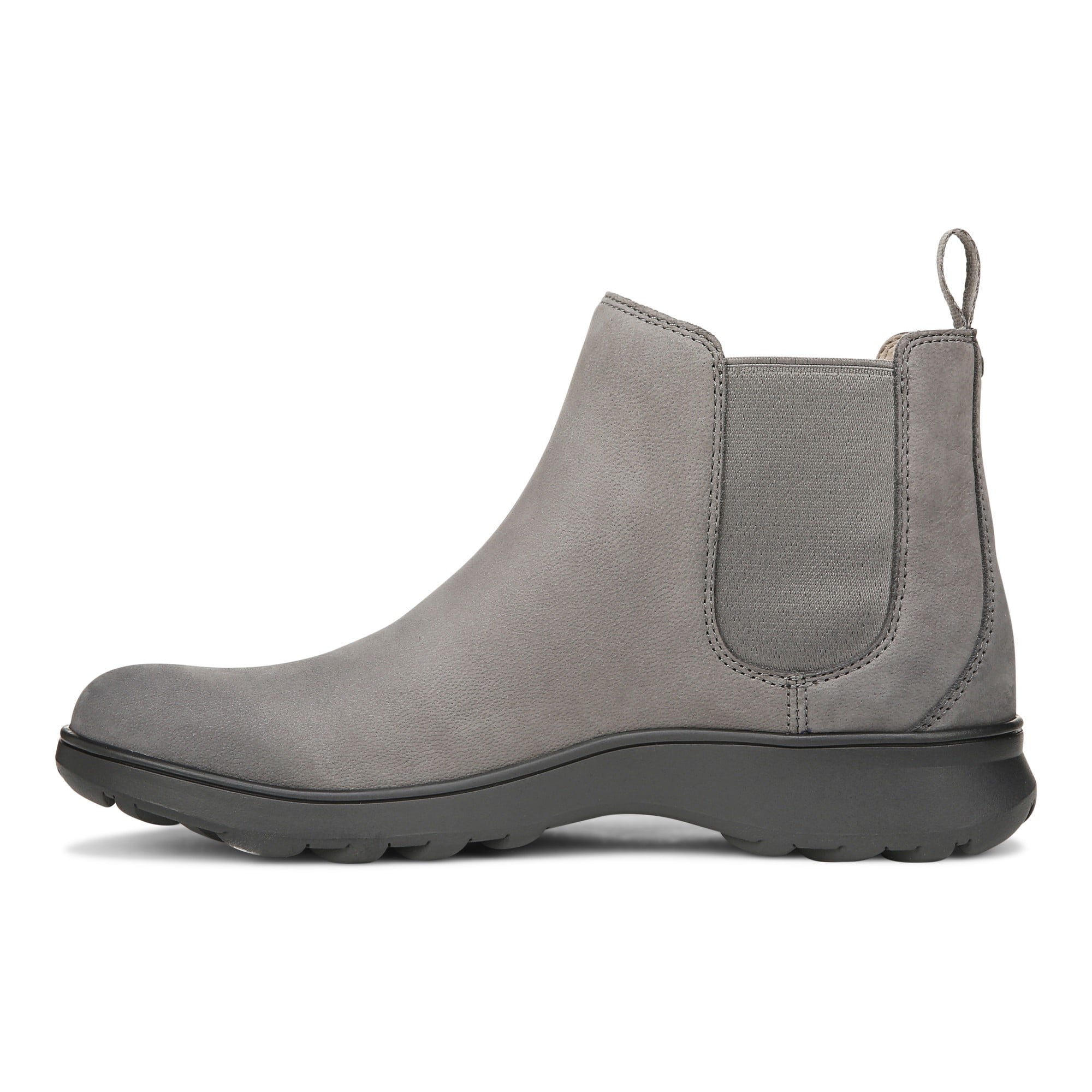Vionic Evergreen Womens Ankle/Bootie Shrtboot - Charcoal Nubuck - Left Side