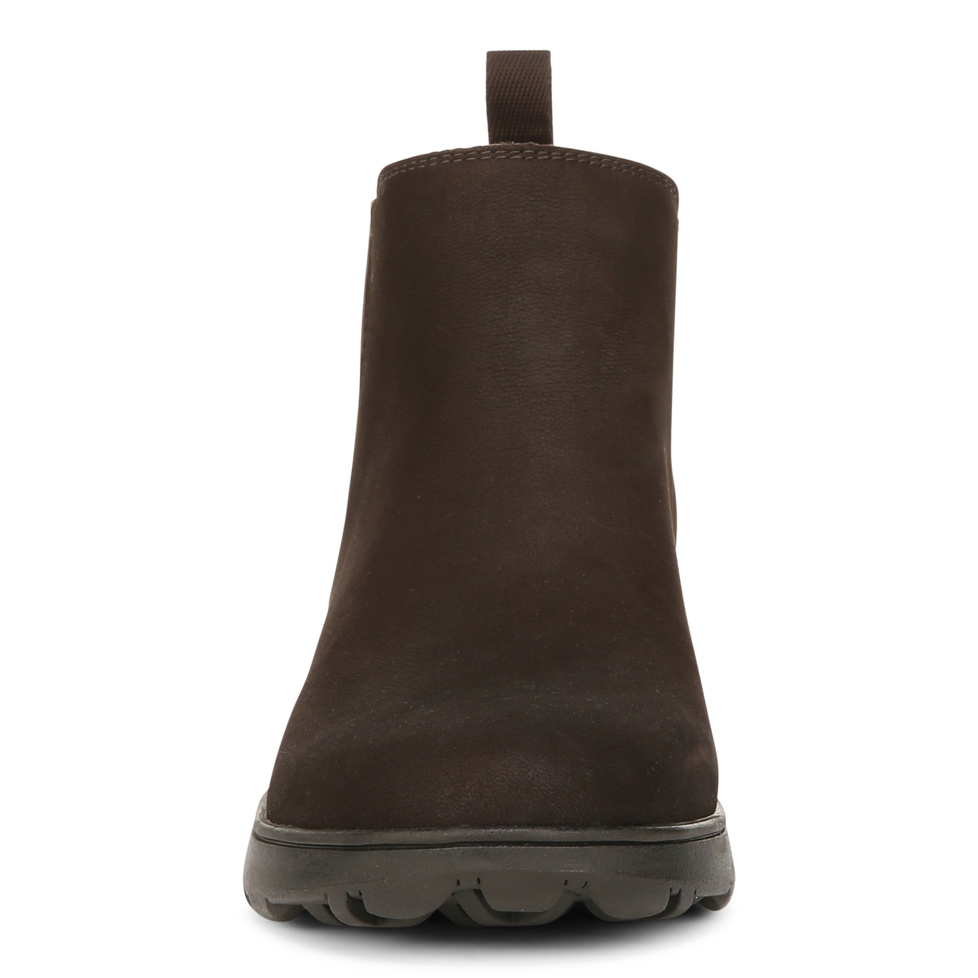Vionic Evergreen Womens Ankle/Bootie Shrtboot - Chocolate Nubuck - Front