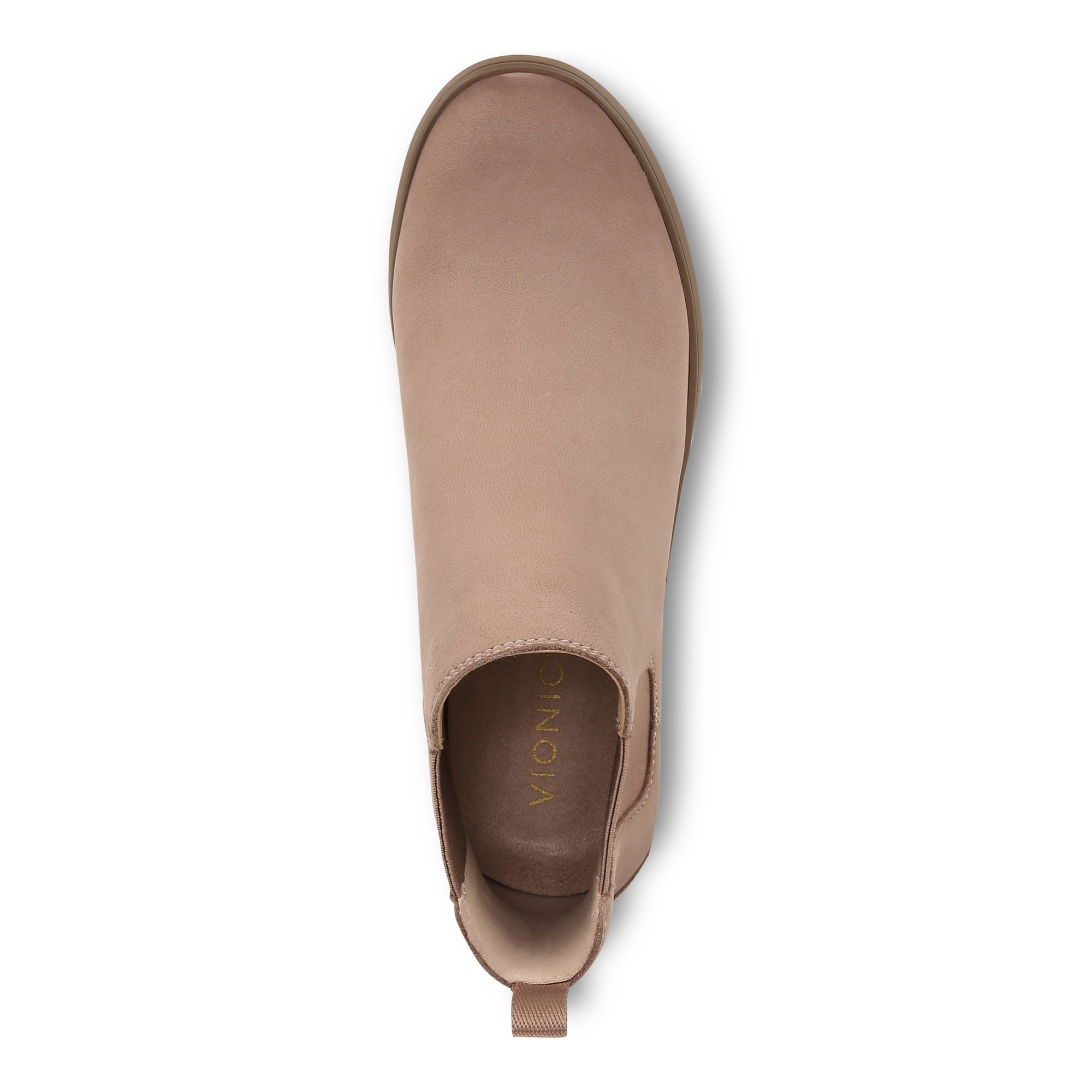 Vionic Evergreen Womens Ankle/Bootie Shrtboot - Taupe Nubuck - Top