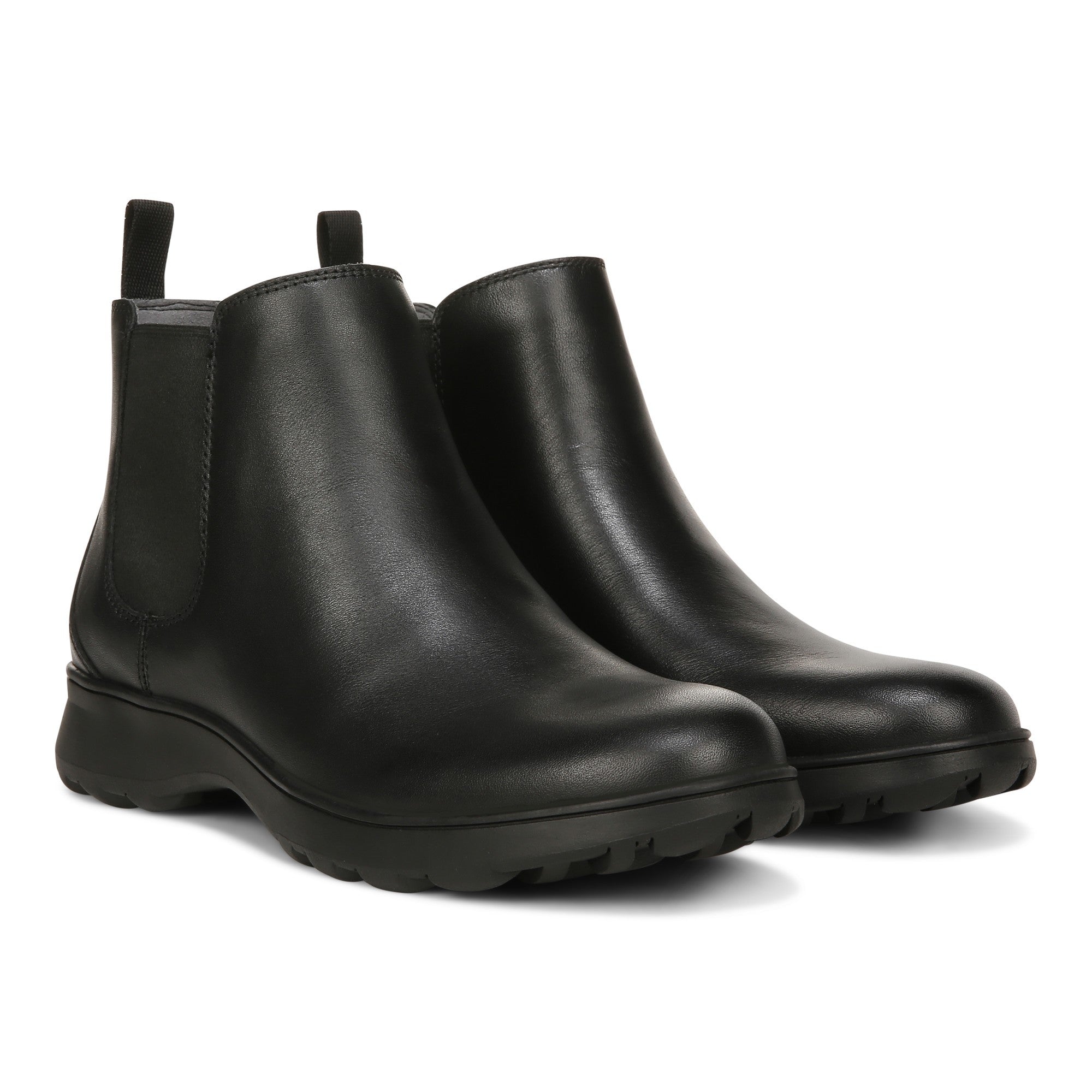 Vionic Evergreen Womens Ankle/Bootie Shrtboot - Black Leather - Pair