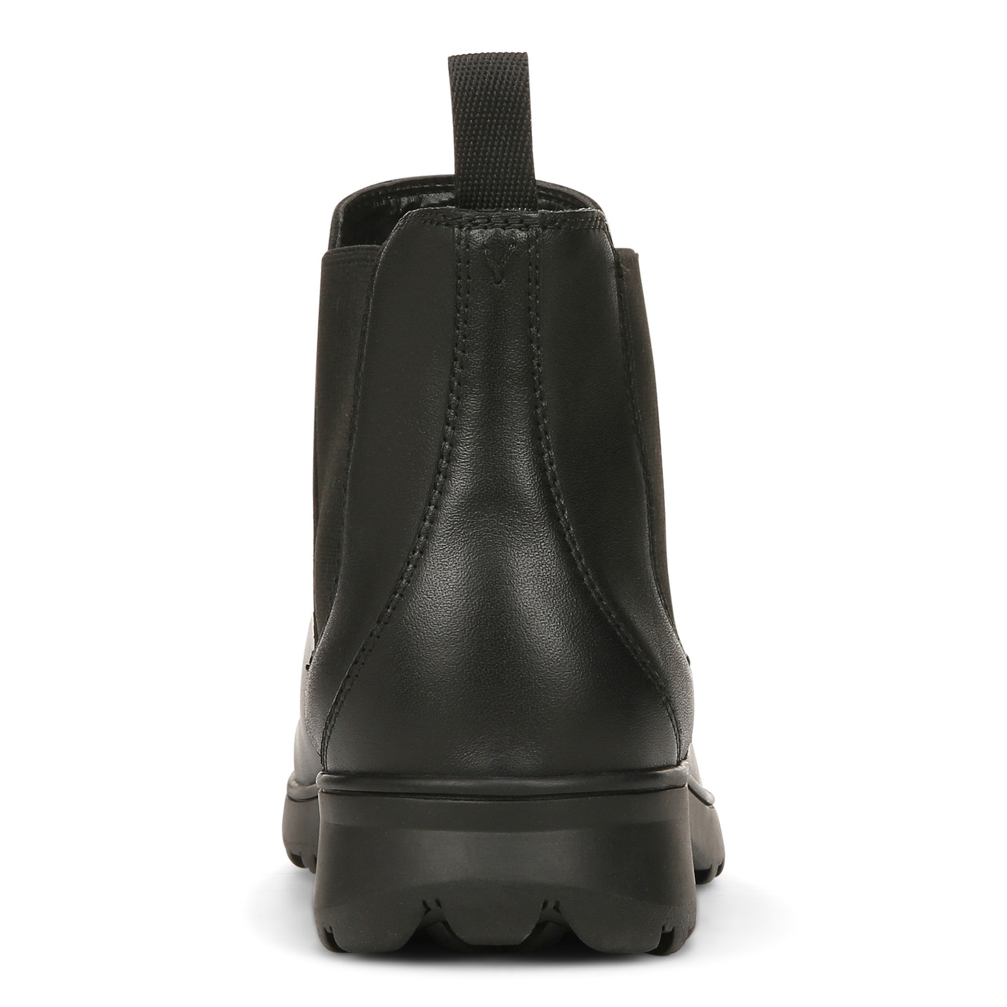 Vionic Evergreen Womens Ankle/Bootie Shrtboot - Black Leather - Back