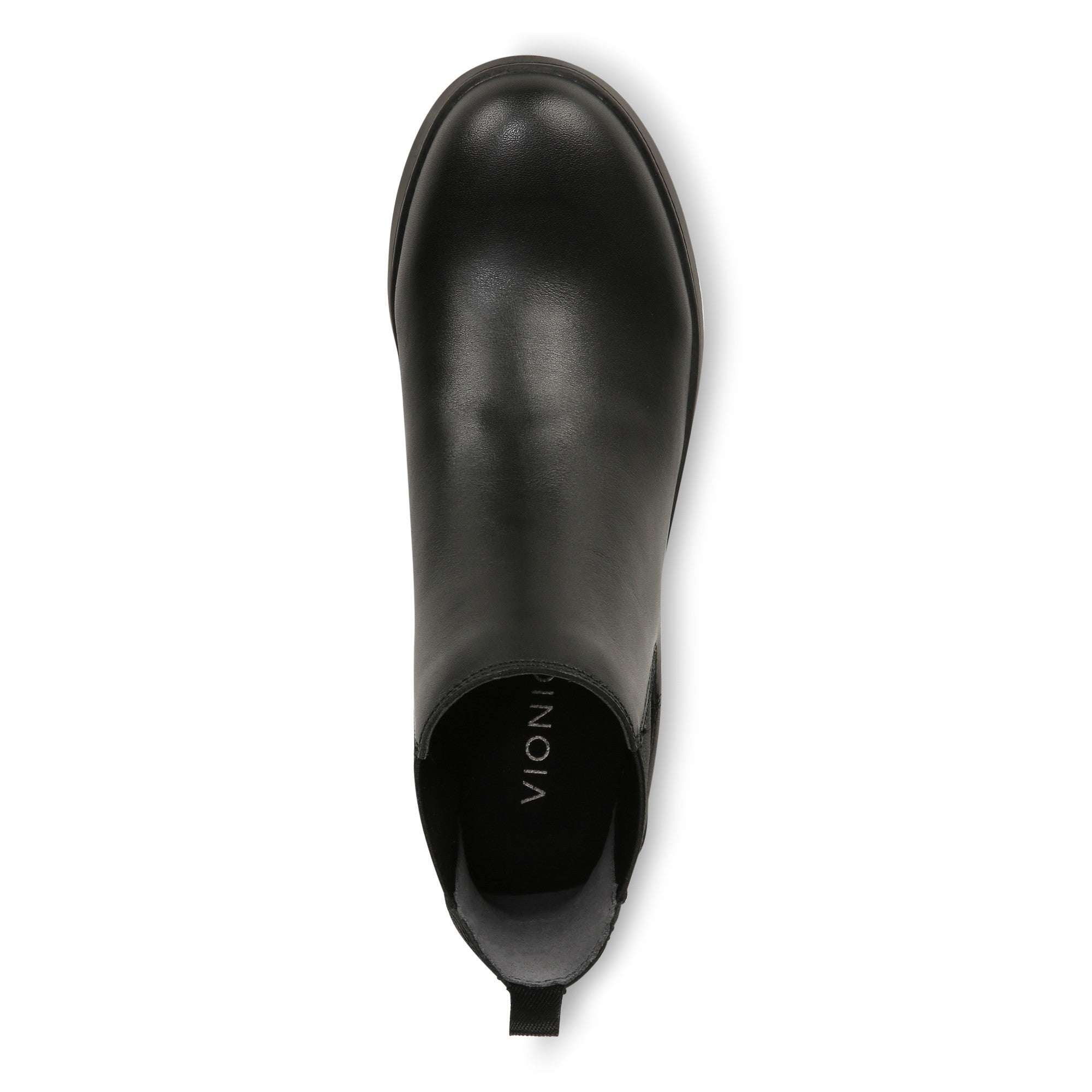 Vionic Evergreen Womens Ankle/Bootie Shrtboot - Black Leather - Top