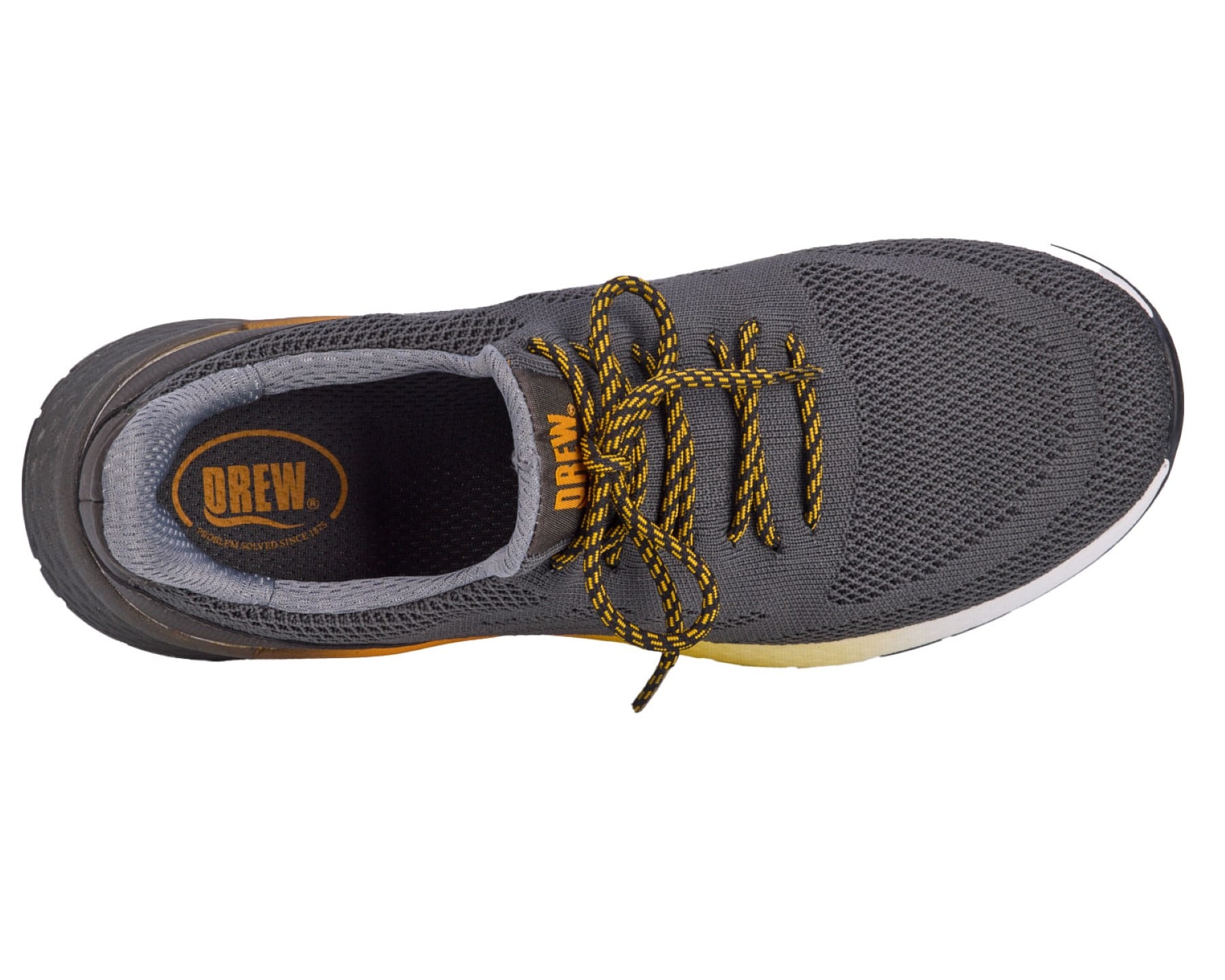 Drew Echo Men's Comfort Sneakers - Grey Mesh Combo - Sole View