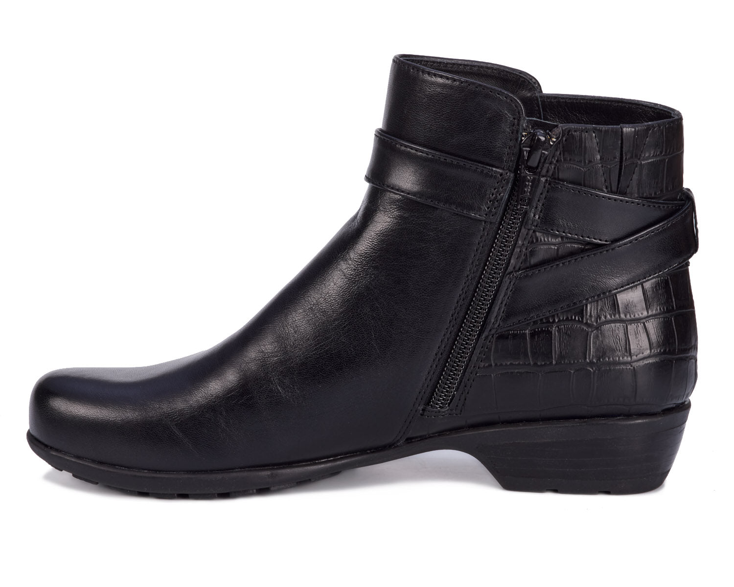 Ros Hommerson Ellis Women's Shootie - Black Napa Leather - Inside View