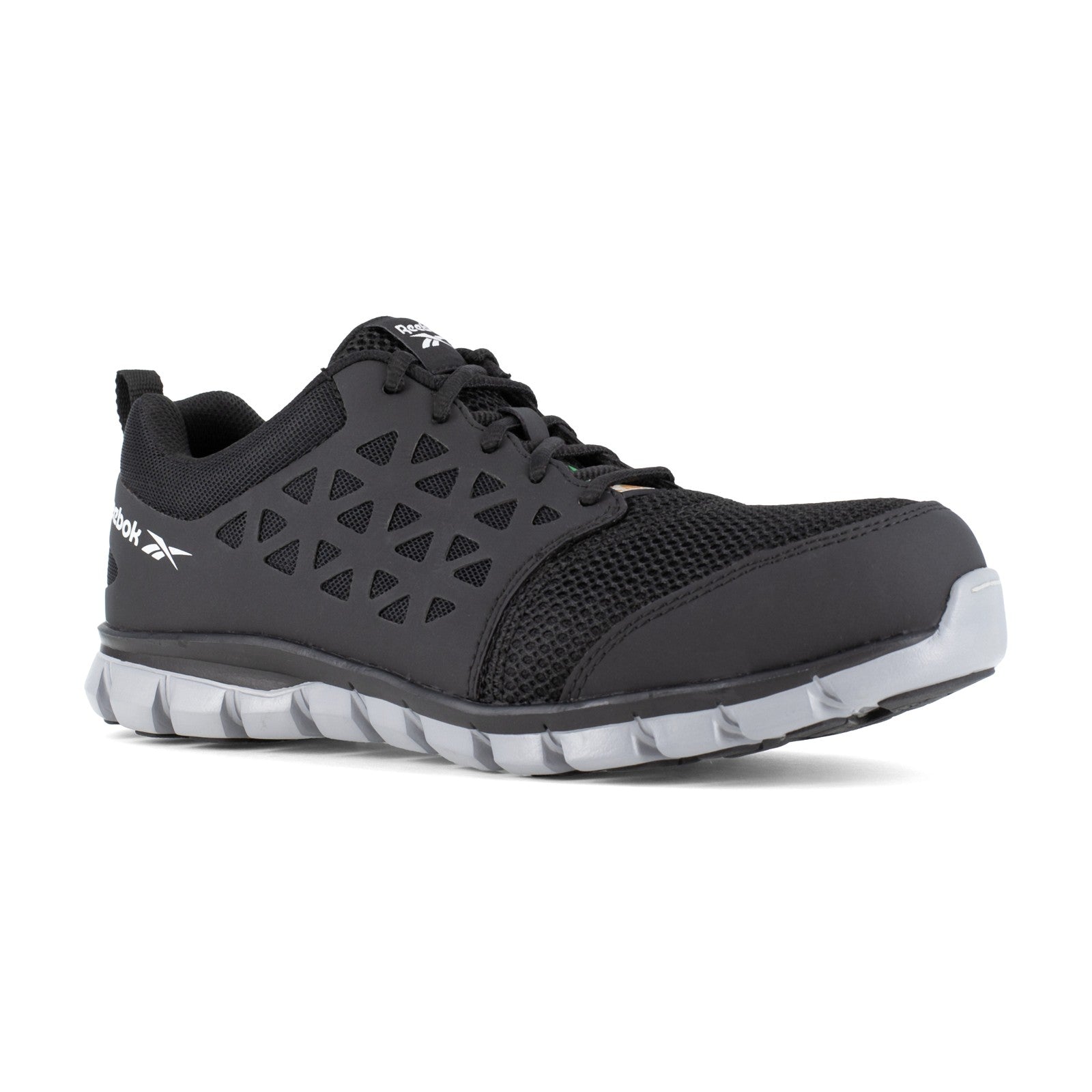 Reebok Men's IB4041 Black Sublite Cushion Work Composite Toe Athletic - Black - view 02