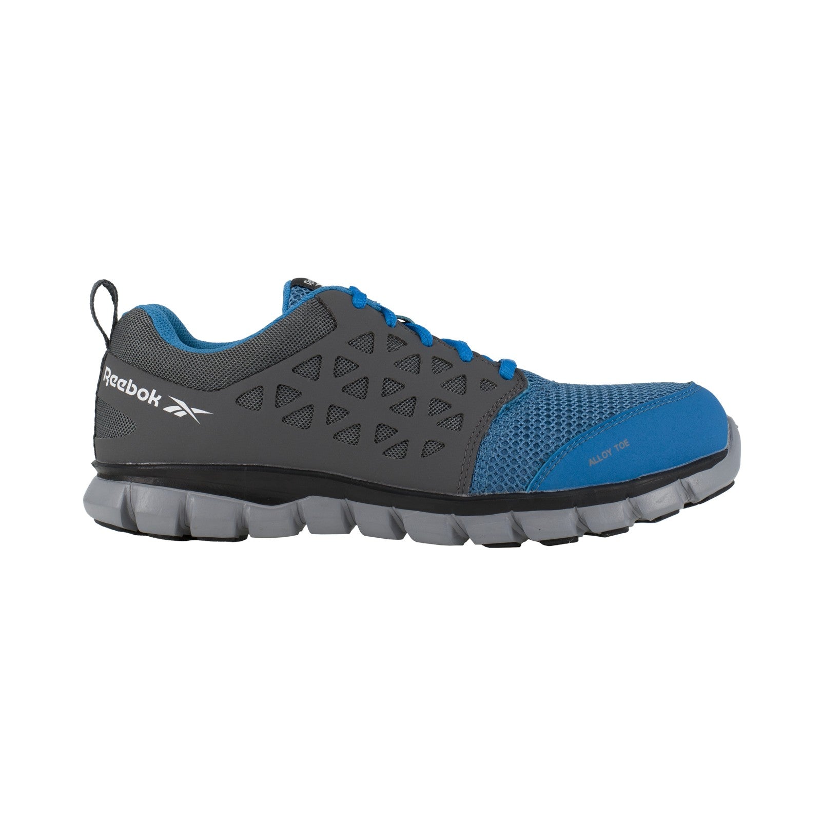 Reebok Work Women's Sublite Cushion Safety Toe Athletic Work Shoes - Blue and Grey - view 01