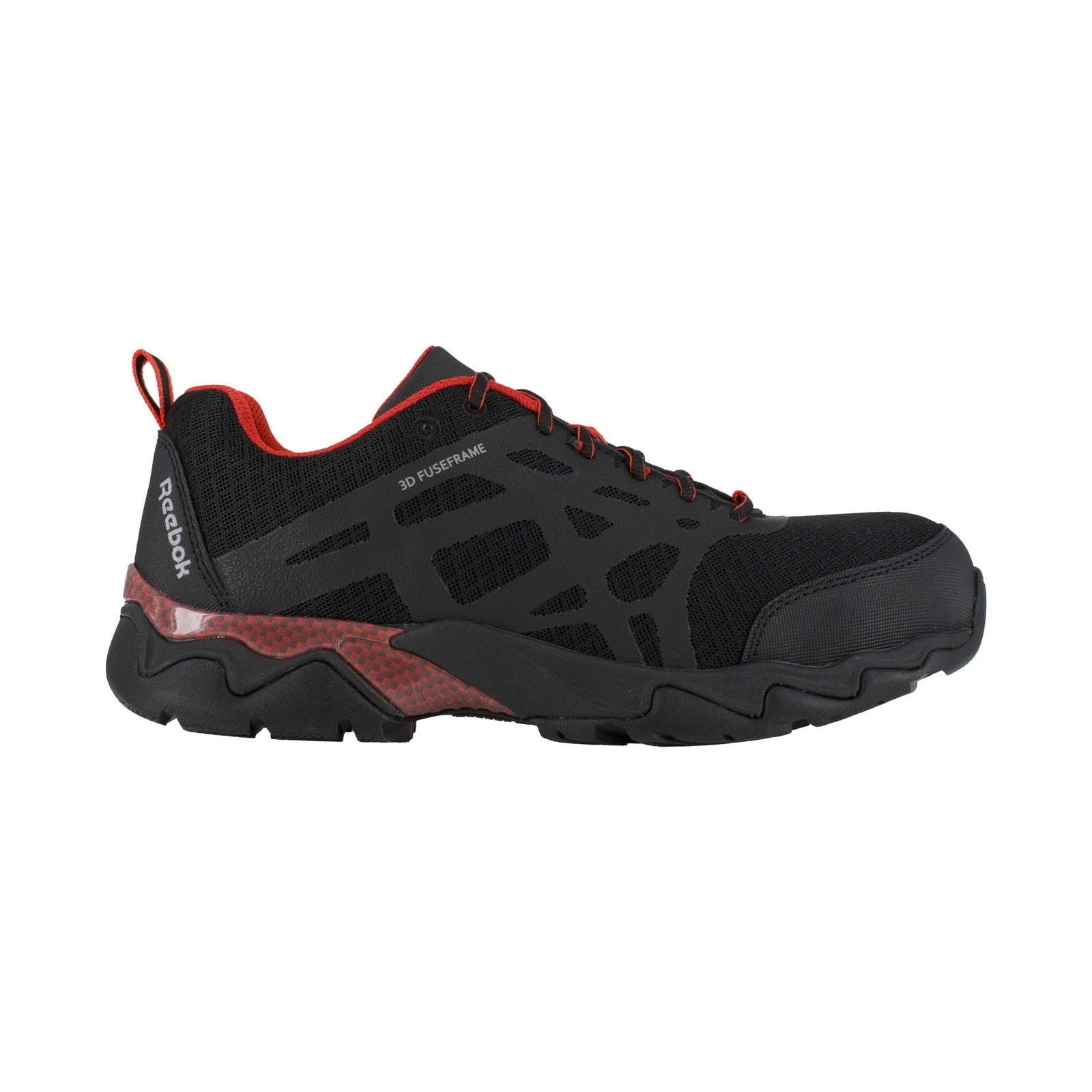 Reebok Men's RB1061 Black with Red Trim Beamer Composite Toe Athletic - Black with Red Trim - view 01