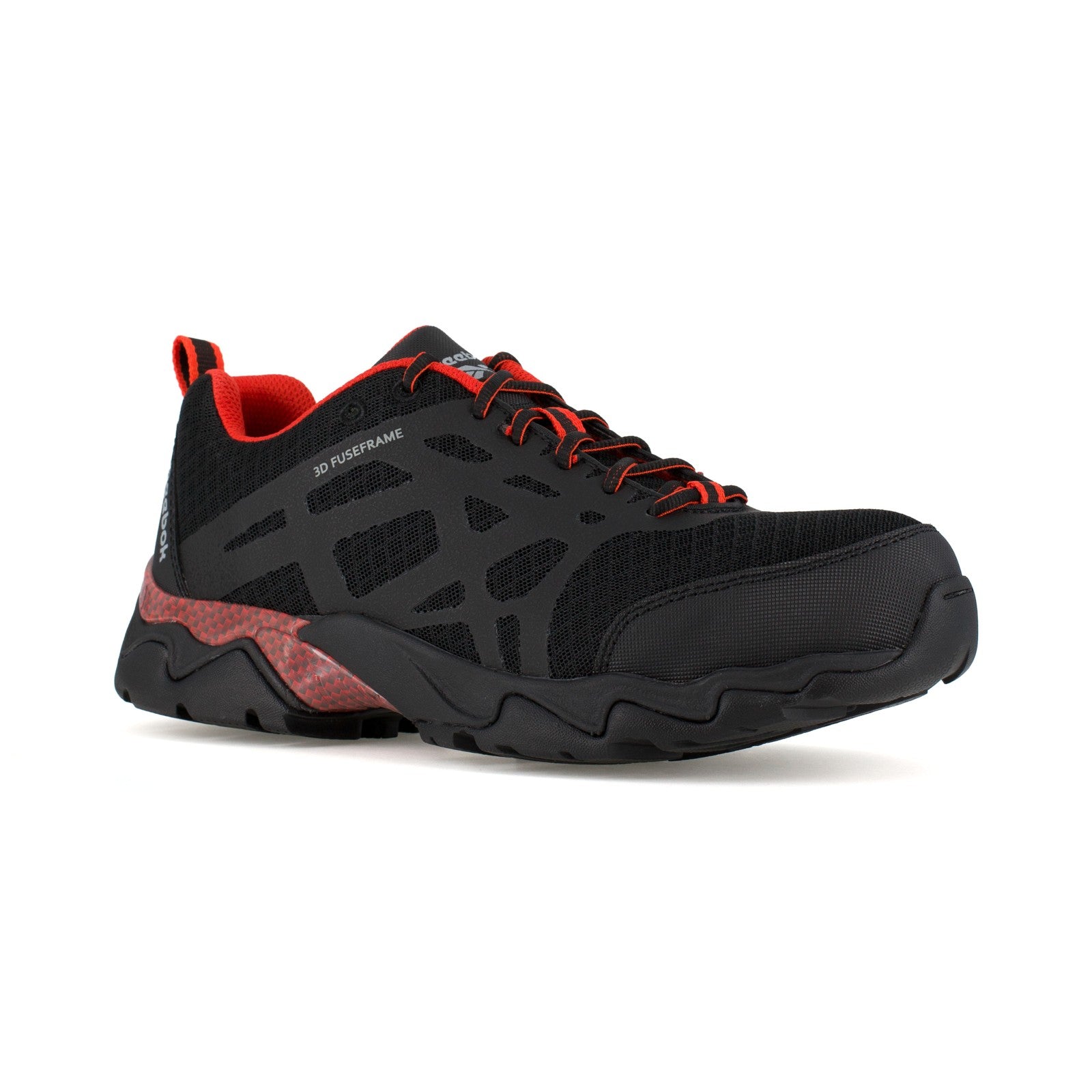Reebok Men's RB1061 Black with Red Trim Beamer Composite Toe Athletic - Black with Red Trim - view 02