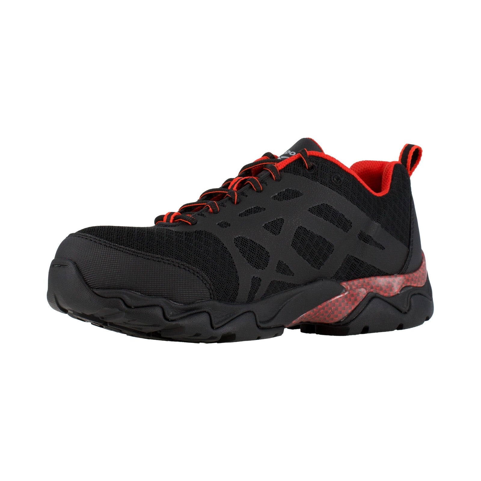 Reebok Men's RB1061 Black with Red Trim Beamer Composite Toe Athletic - Black with Red Trim - view 03