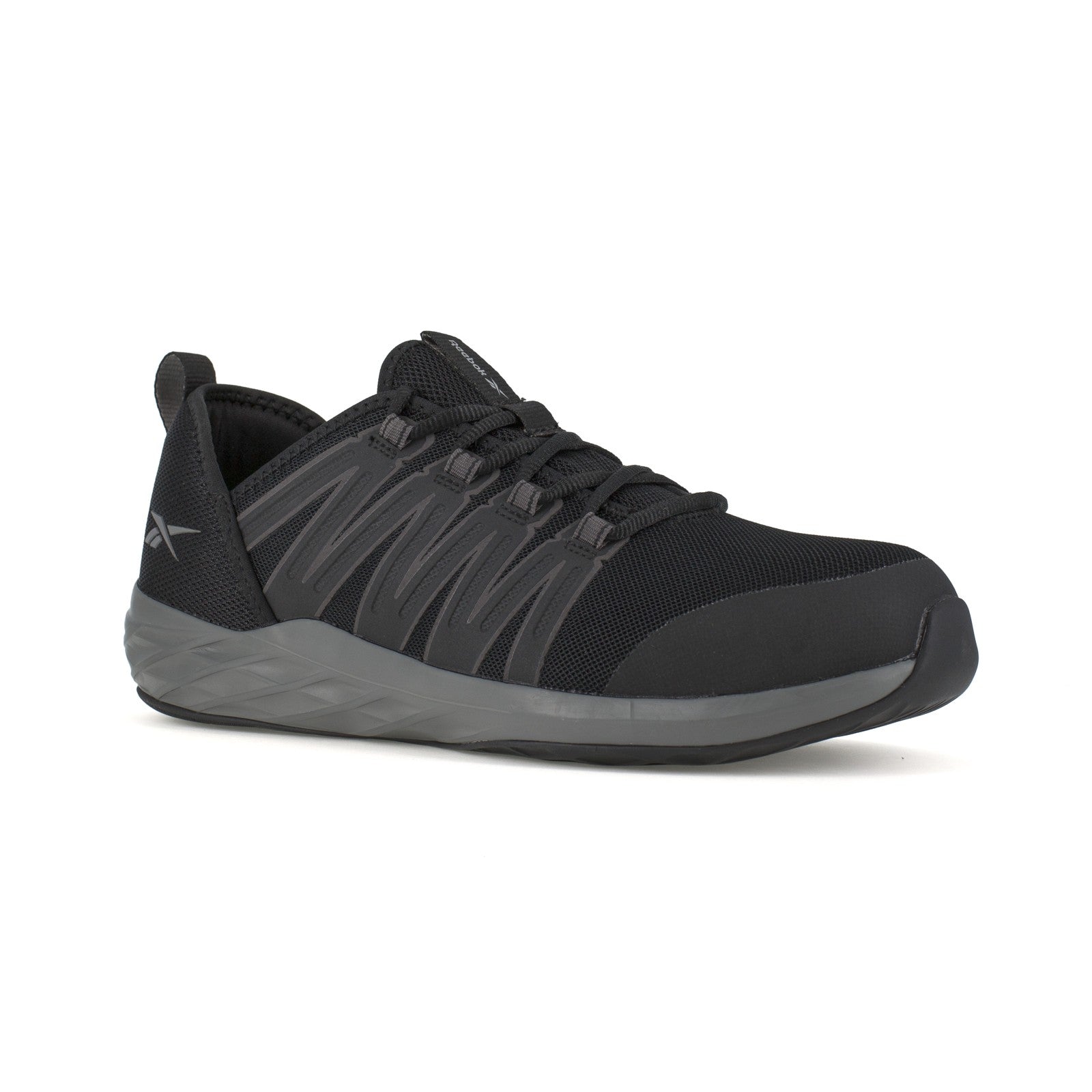Reebok Men's RB2211 Black and Dark Grey Astroride Work Steel Toe Athletic - Black and Dark Grey - view 02