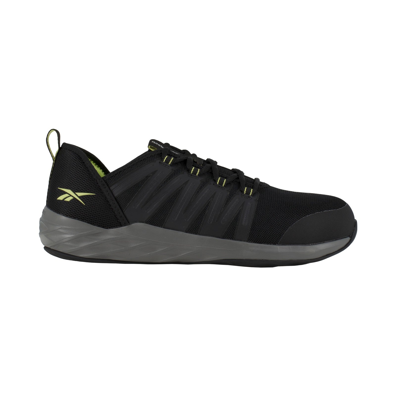 Reebok Men's RB2214 Black and Neon Green Astroride Work Steel Toe Athletic - Black and Neon Green - view 01