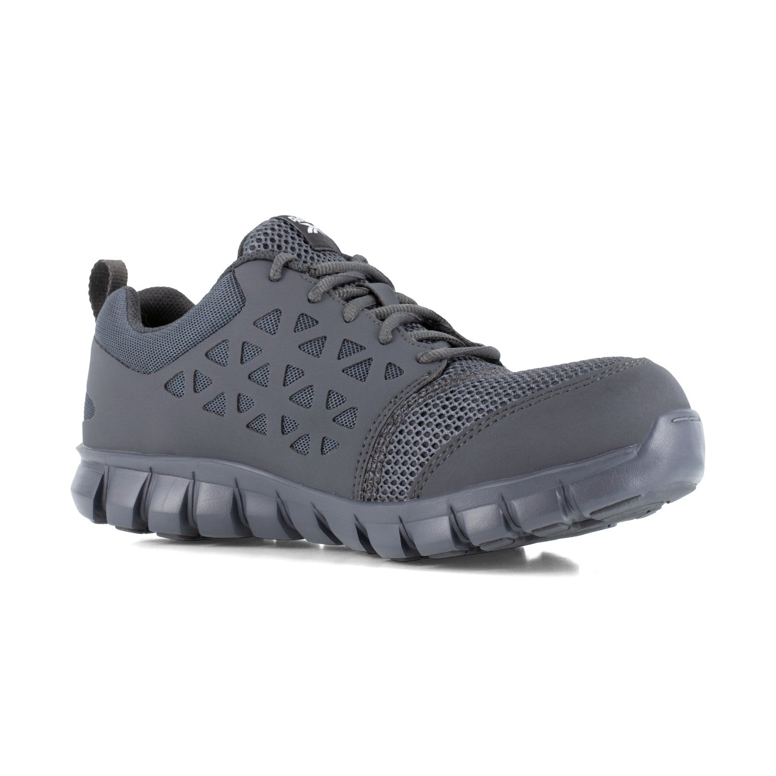Reebok Men's RB4038 Grey Sublite Cushion Work Composite Toe Athletic - Grey - view 02