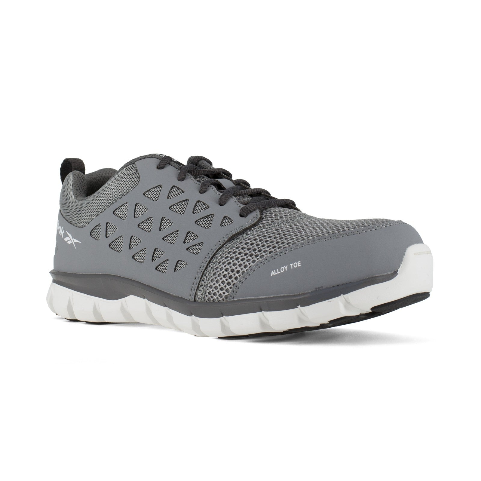 Reebok Work Men's Sublite Cushion Alloy Toe Comfort Athletic Work Shoe - Grey - view 02