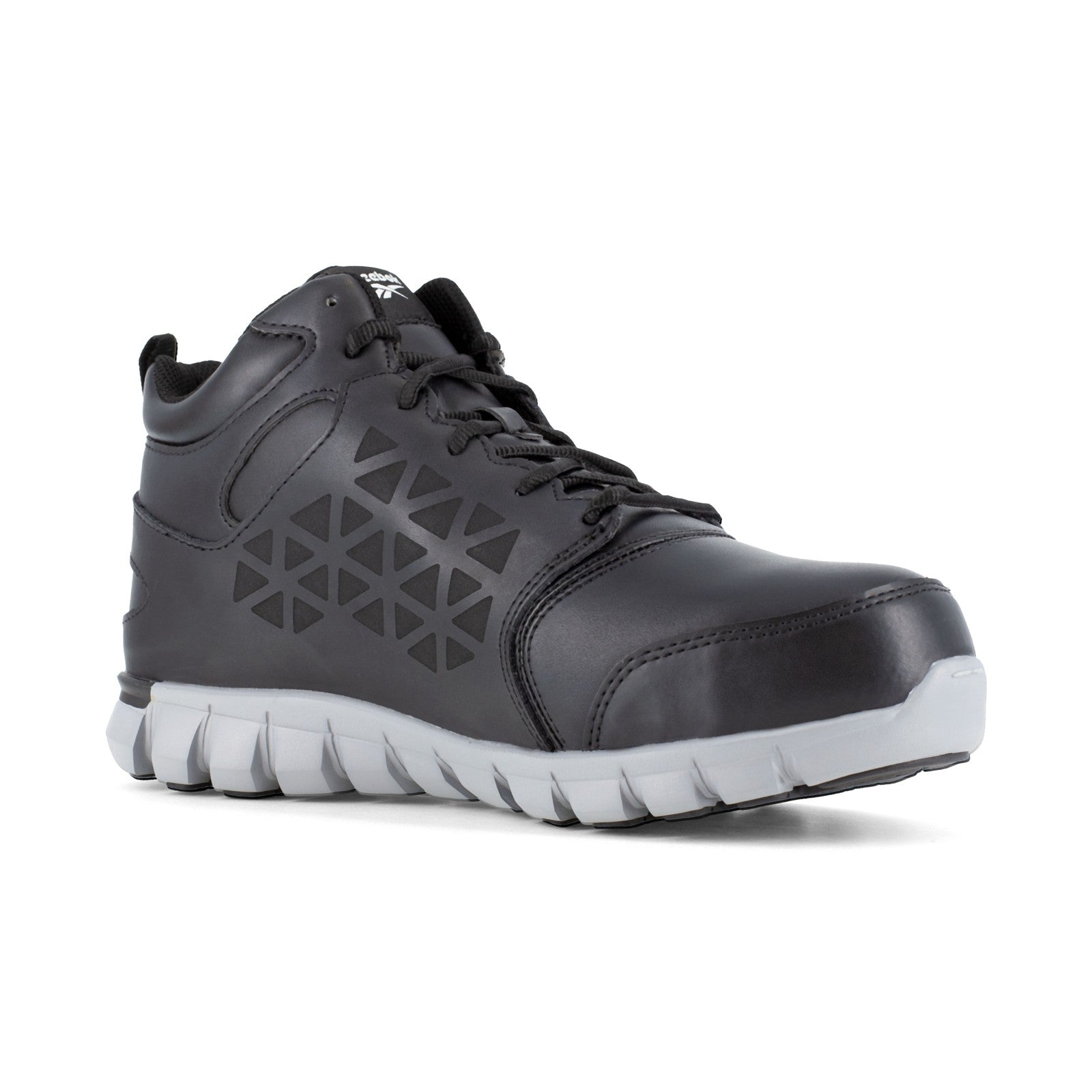 Reebok Men's RB4143 Black Sublite Cushion Work Alloy Toe Mid-Cut - Black - view 07