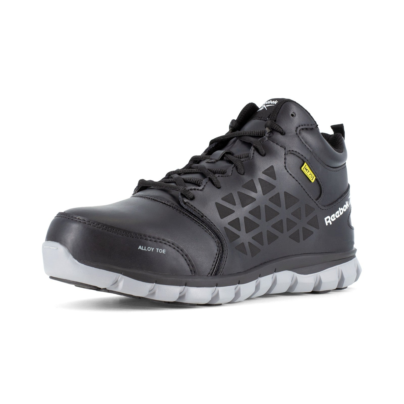 Reebok Men's RB4143 Black Sublite Cushion Work Alloy Toe Mid-Cut - Black - view 08