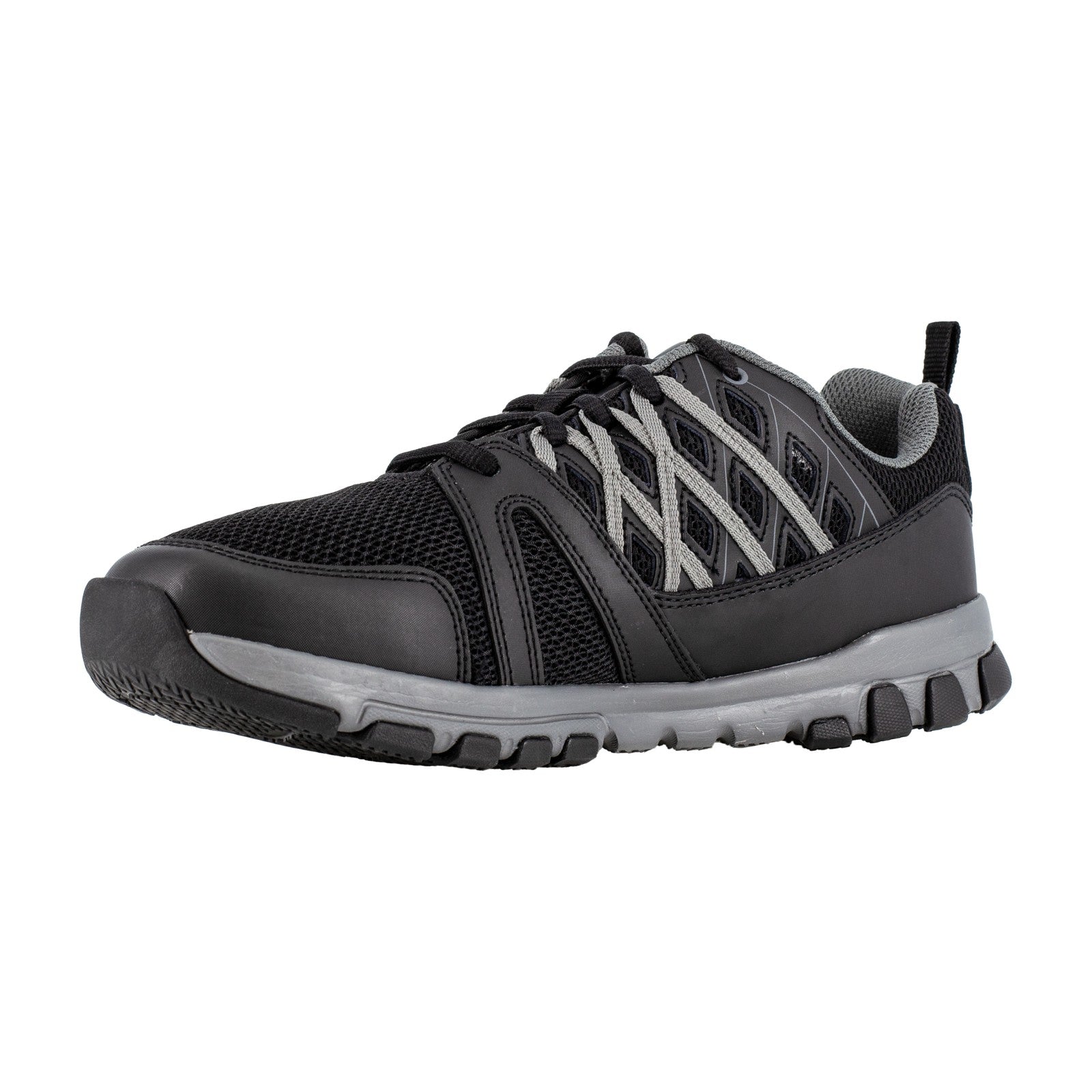 Reebok Work Women's Sublite Soft Toe Comfort Athletic Work Shoe ESD - Black with Grey Trim - view 03