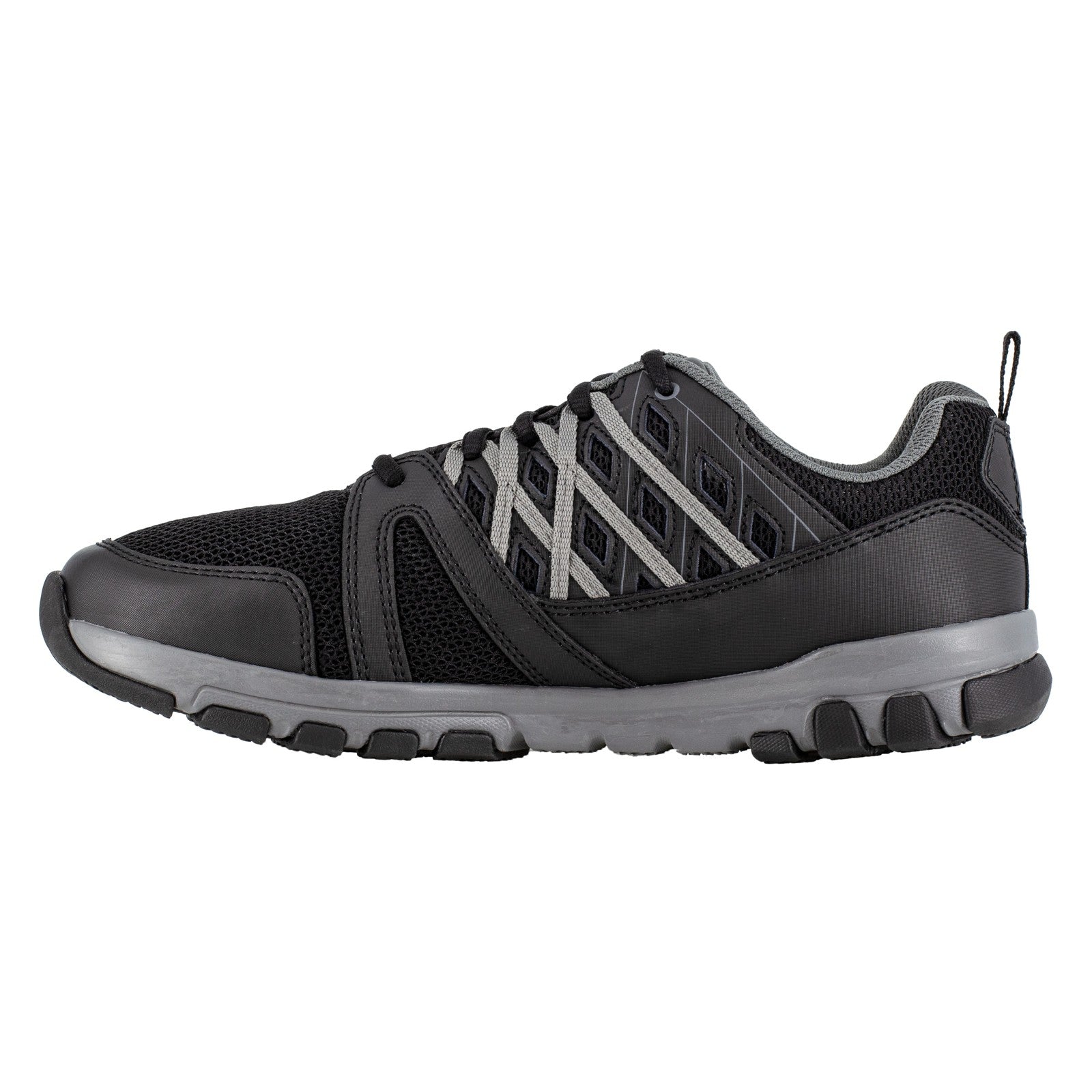 Reebok Work Women's Sublite Soft Toe Comfort Athletic Work Shoe ESD - Black with Grey Trim - view 04