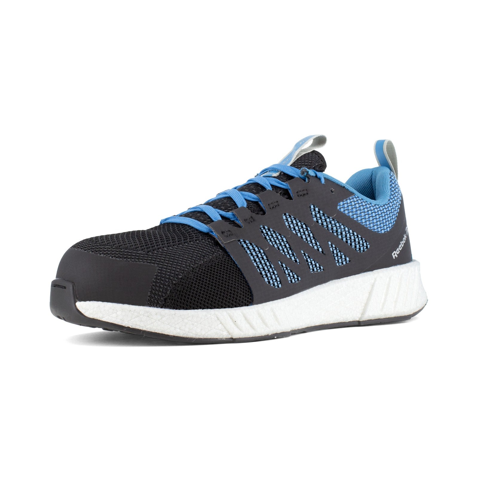 Reebok Men's RB4314 Black and Blue Fusion Flexweave Work Composite Toe Athletic - Black/Blue - view 08