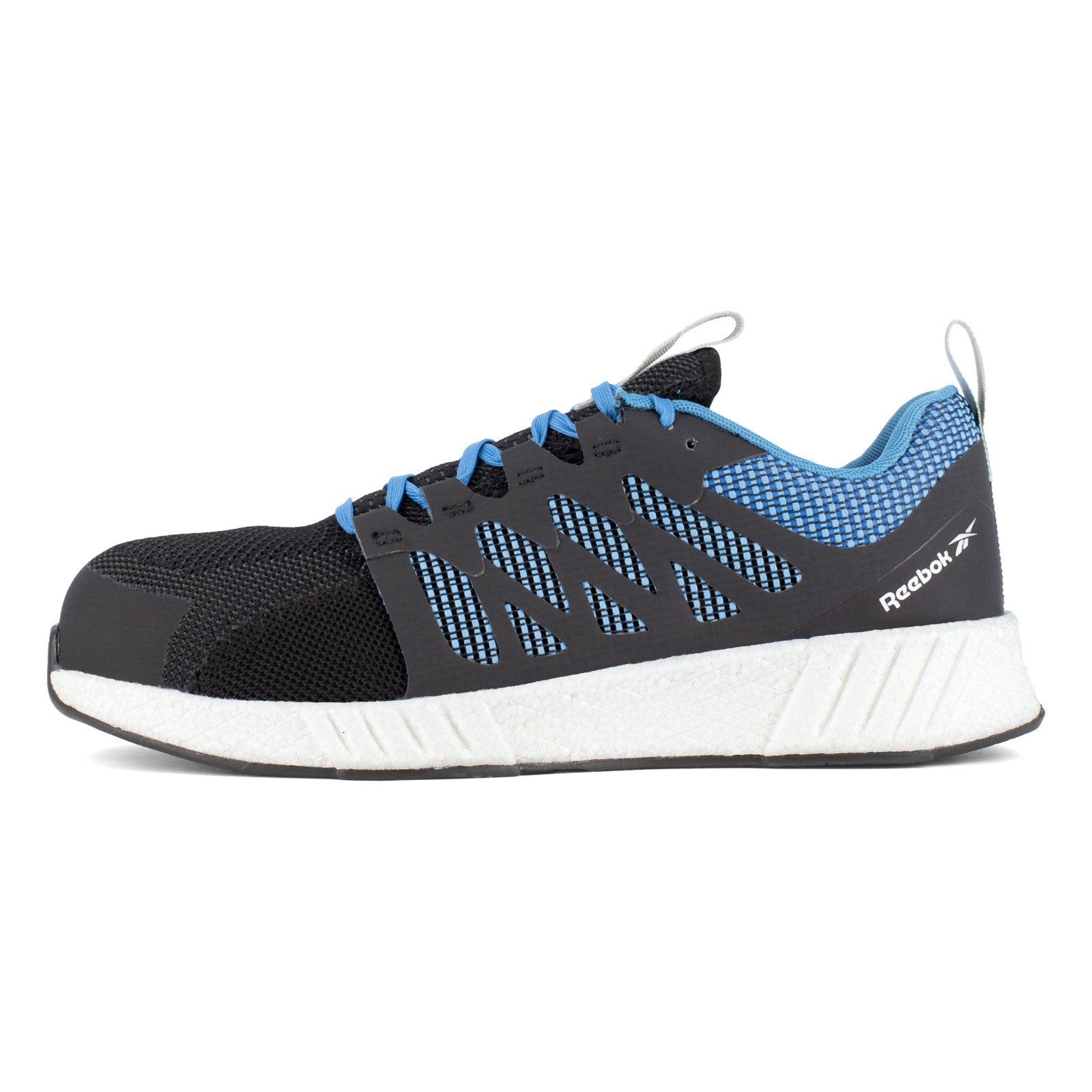 Reebok Men's RB4314 Black and Blue Fusion Flexweave Work Composite Toe Athletic - Black/Blue - view 09