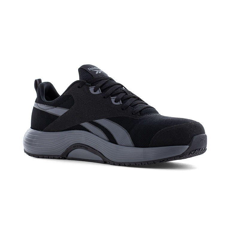 Reebok Men's RB5102 Black and Gray Lite Plus 4 Work Composite Toe Athletic - Black - view 07