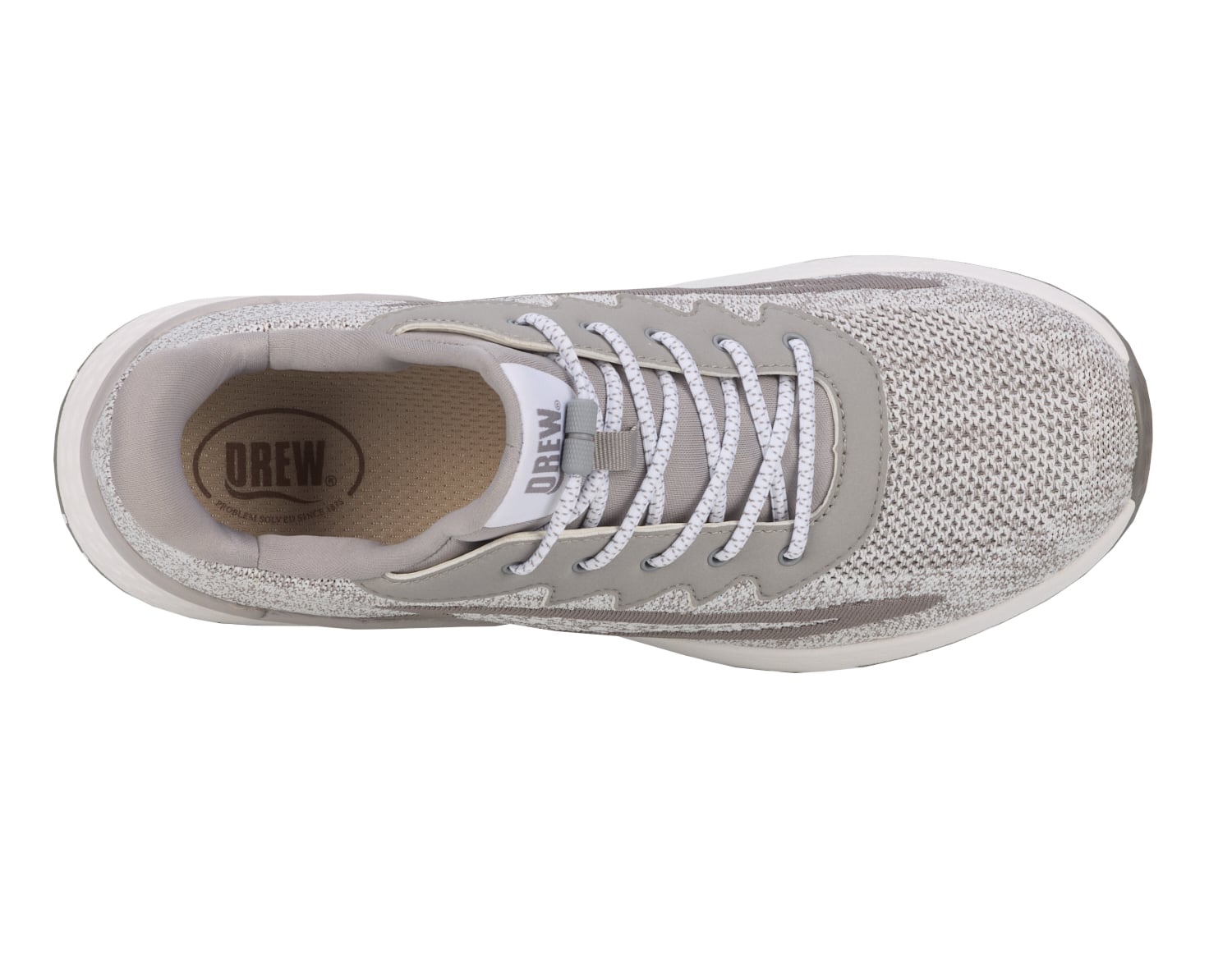 Drew Explore Ii - Grey/White Mesh Combo - Sole View