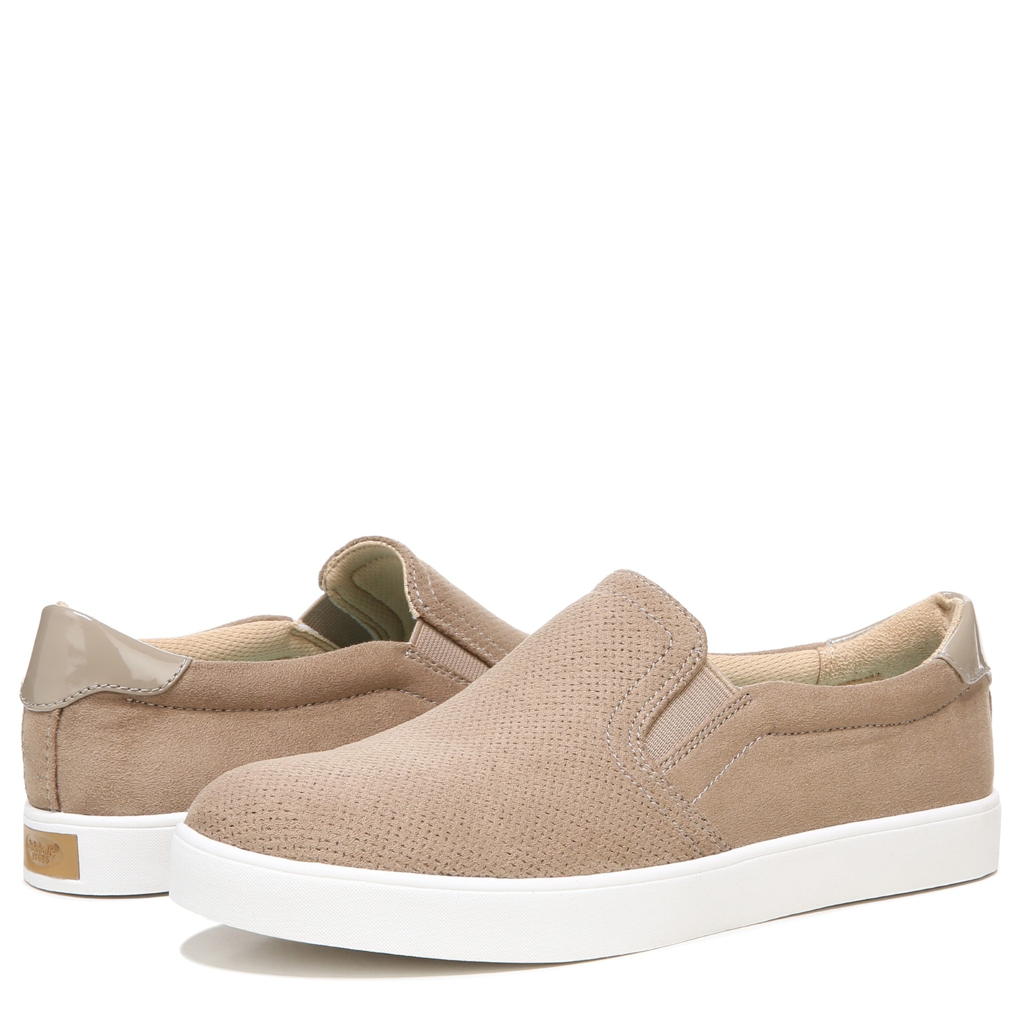 Dr. Scholl's Madison Women's Comfort Slip-on Sneaker - Wood Brown - pair left angle