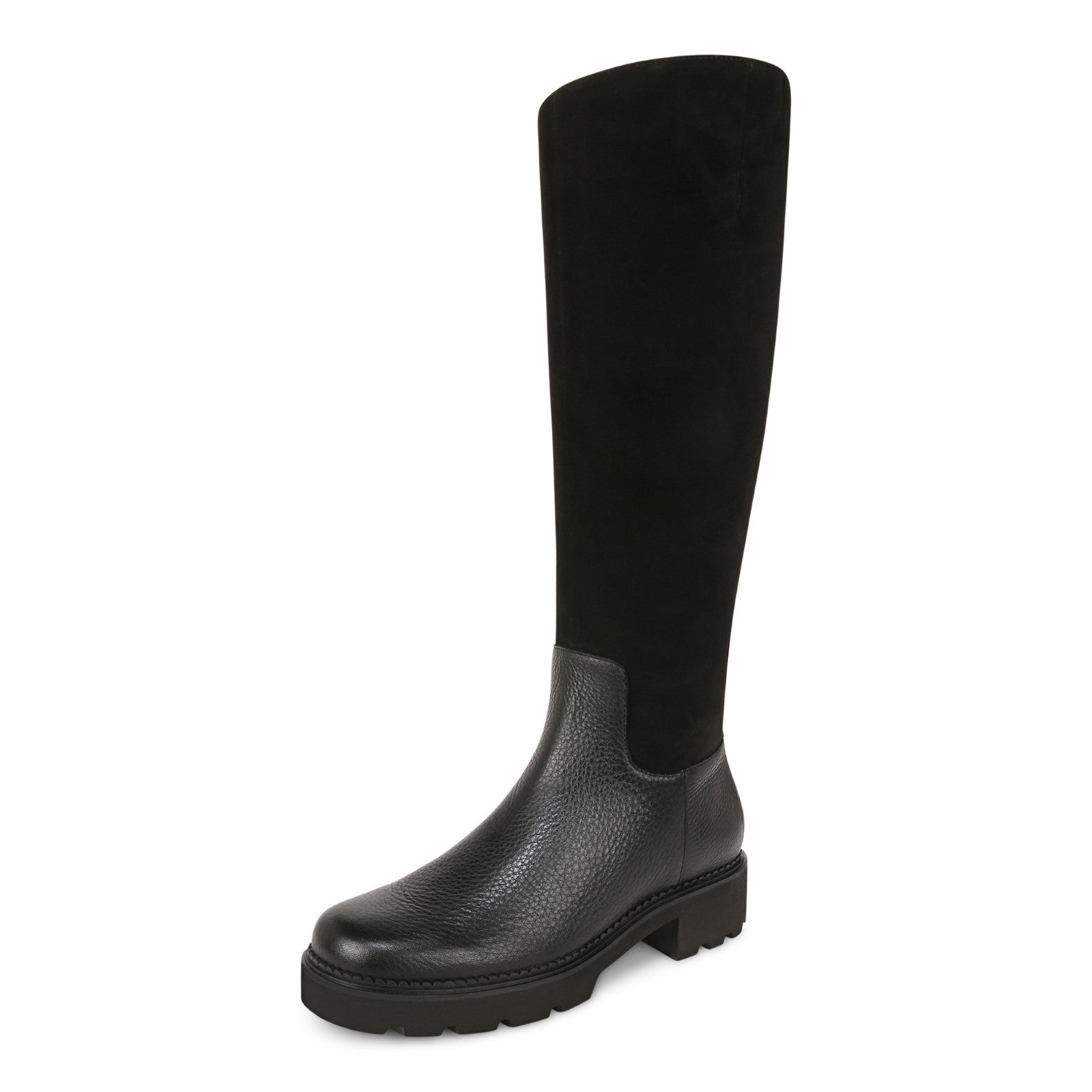 Vionic Fallbrook Women's High Shaft Boot - Black Wide Calf - Left angle