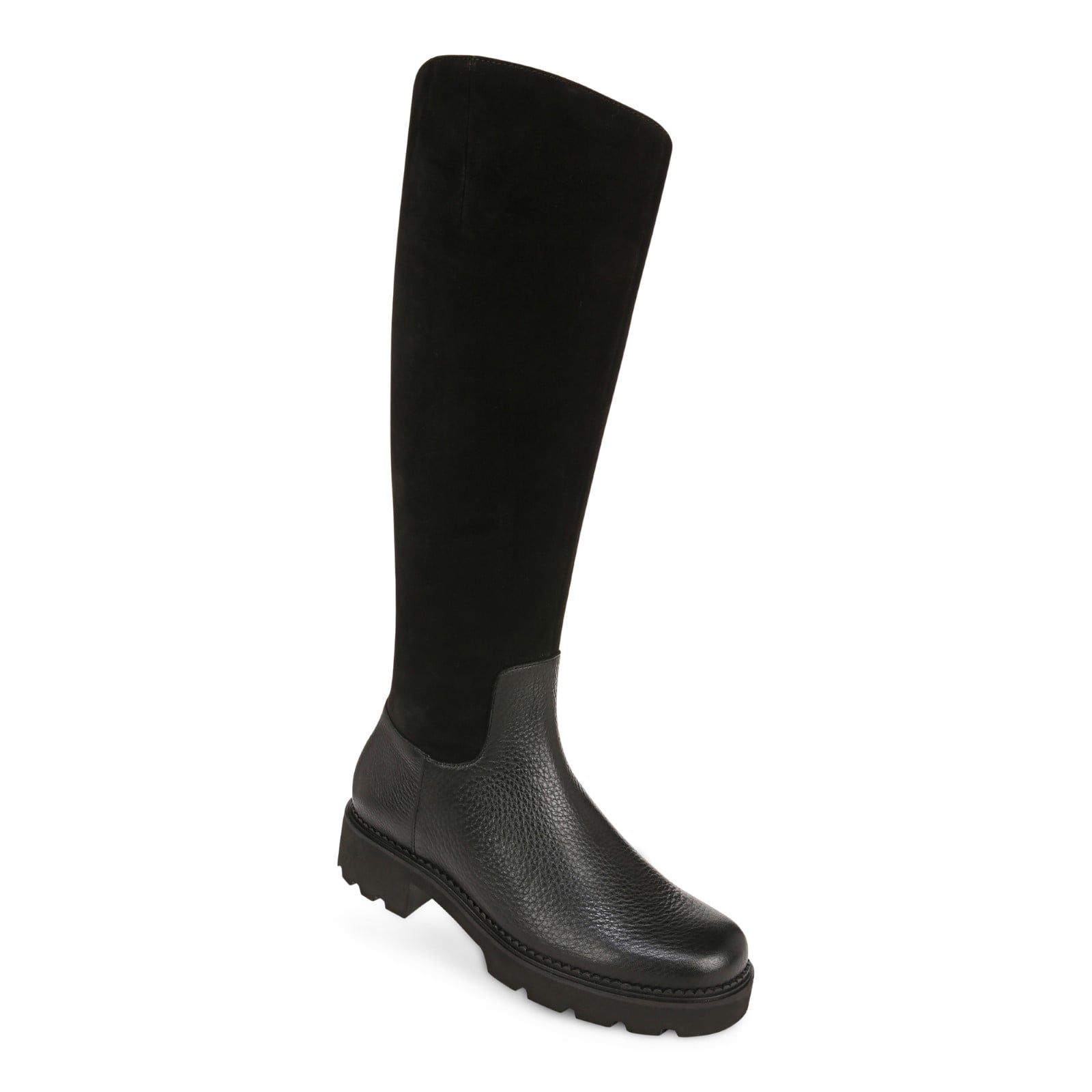 Vionic Fallbrook Women's High Shaft Boot - Black Wide Calf - FALLBROOK-J2224L1001-BLACK-13fl-med