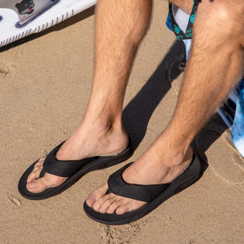 Reef Fanning Men's Comfort Beach Sandals - Navy/Oat