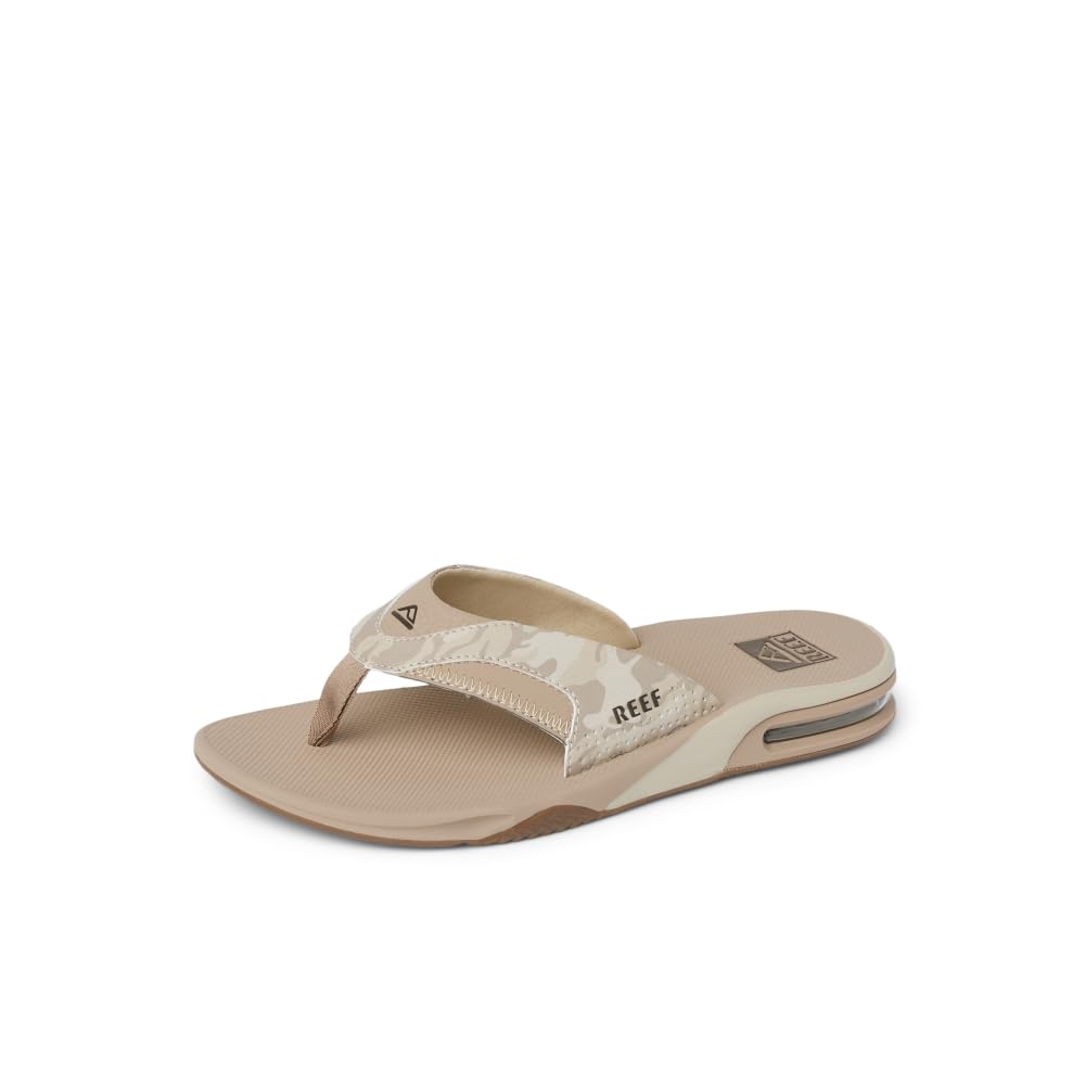 Reef Fanning Men's Comfort Beach Sandals in Sand Camo