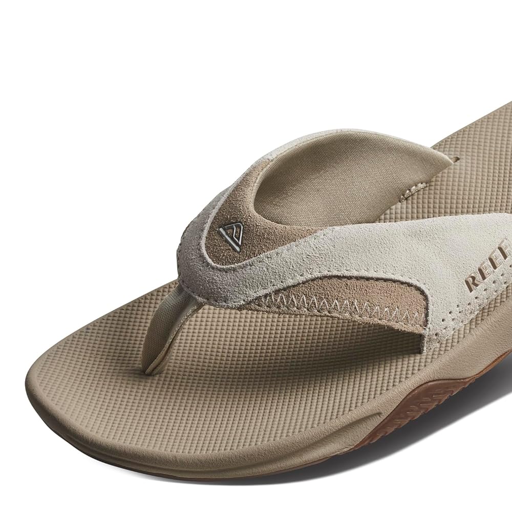 Reef Fanning Men's Comfort Beach Sandals - Tan/Suede