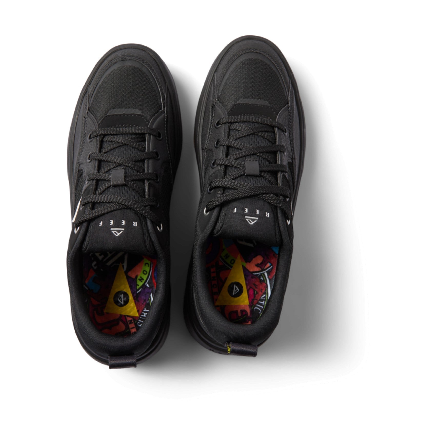 Reef Fanning Shoe view 6 - Black/Silver