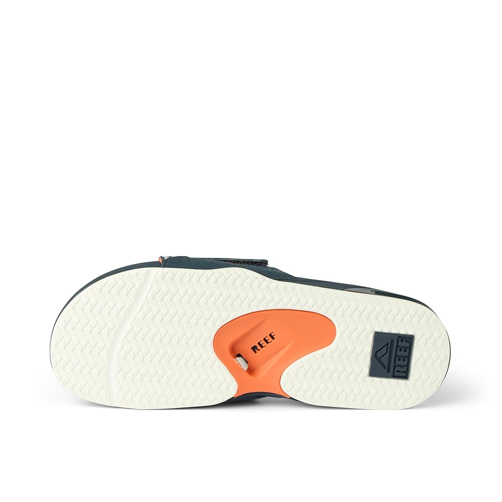 Reef Fanning Slide Men's Comfort Sandals - Navy/Orange/White