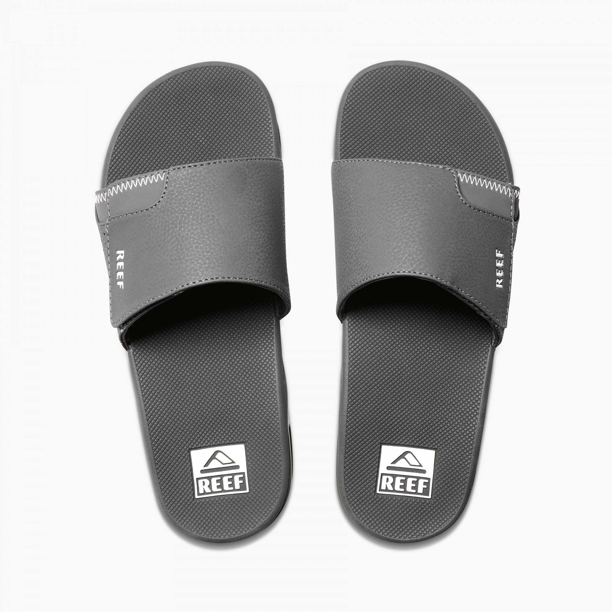 Reef Fanning Slide Men\'s Sandals - Shadow - Top