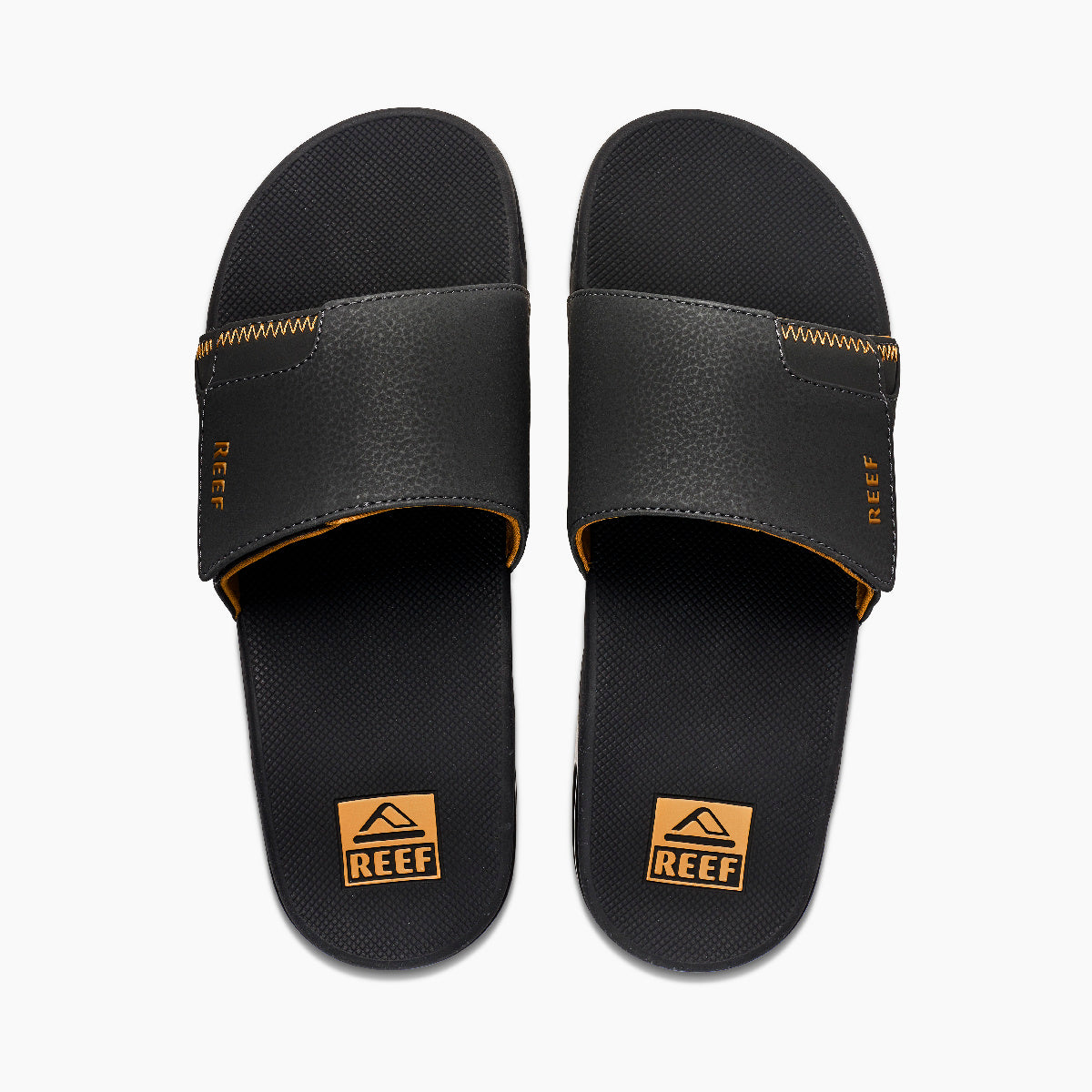 Reef Fanning Slide Men\'s Sandals - Golden Days - Top