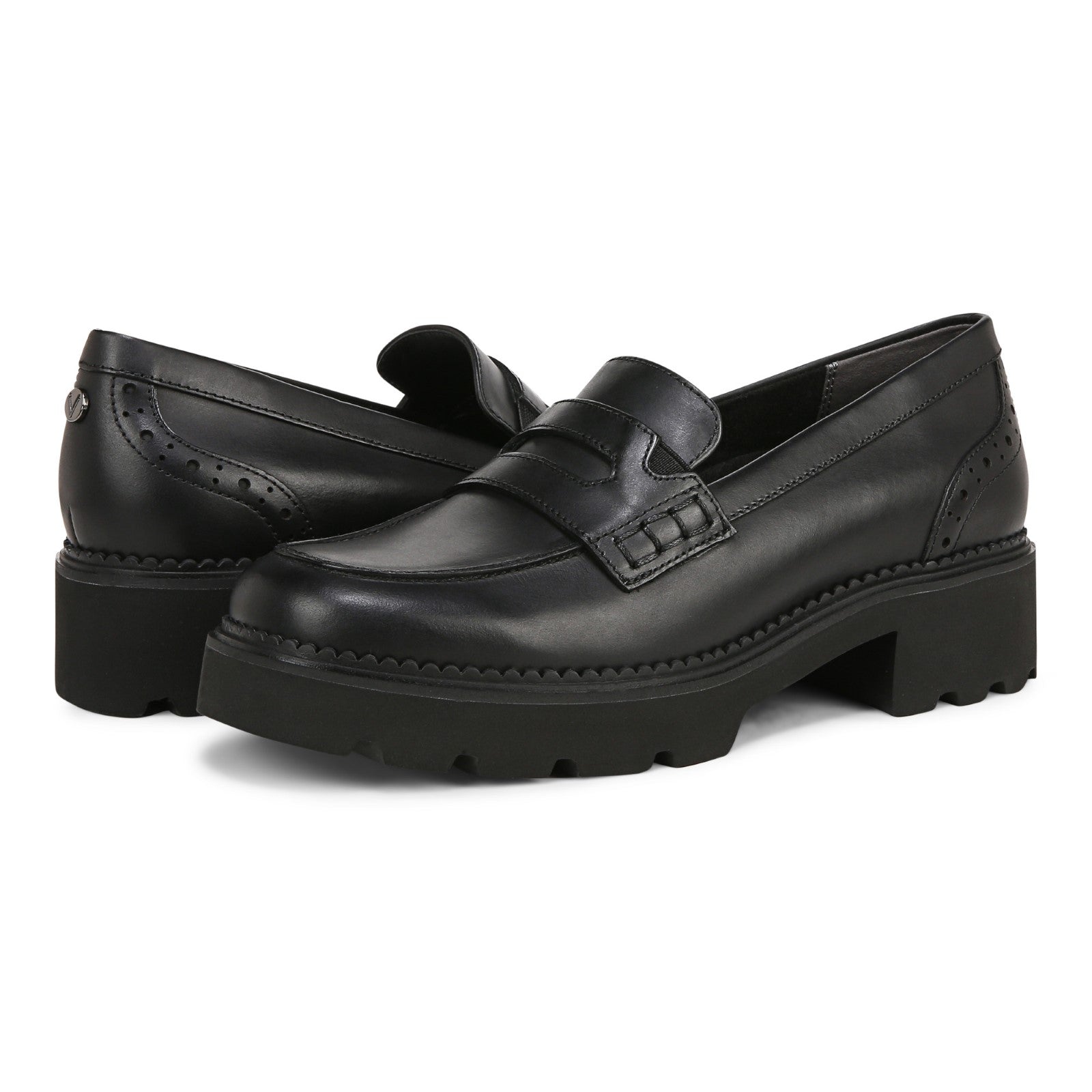 Vionic Fillmore womens Slip On/Loafer/Moc Shoe - Black - pair left angle