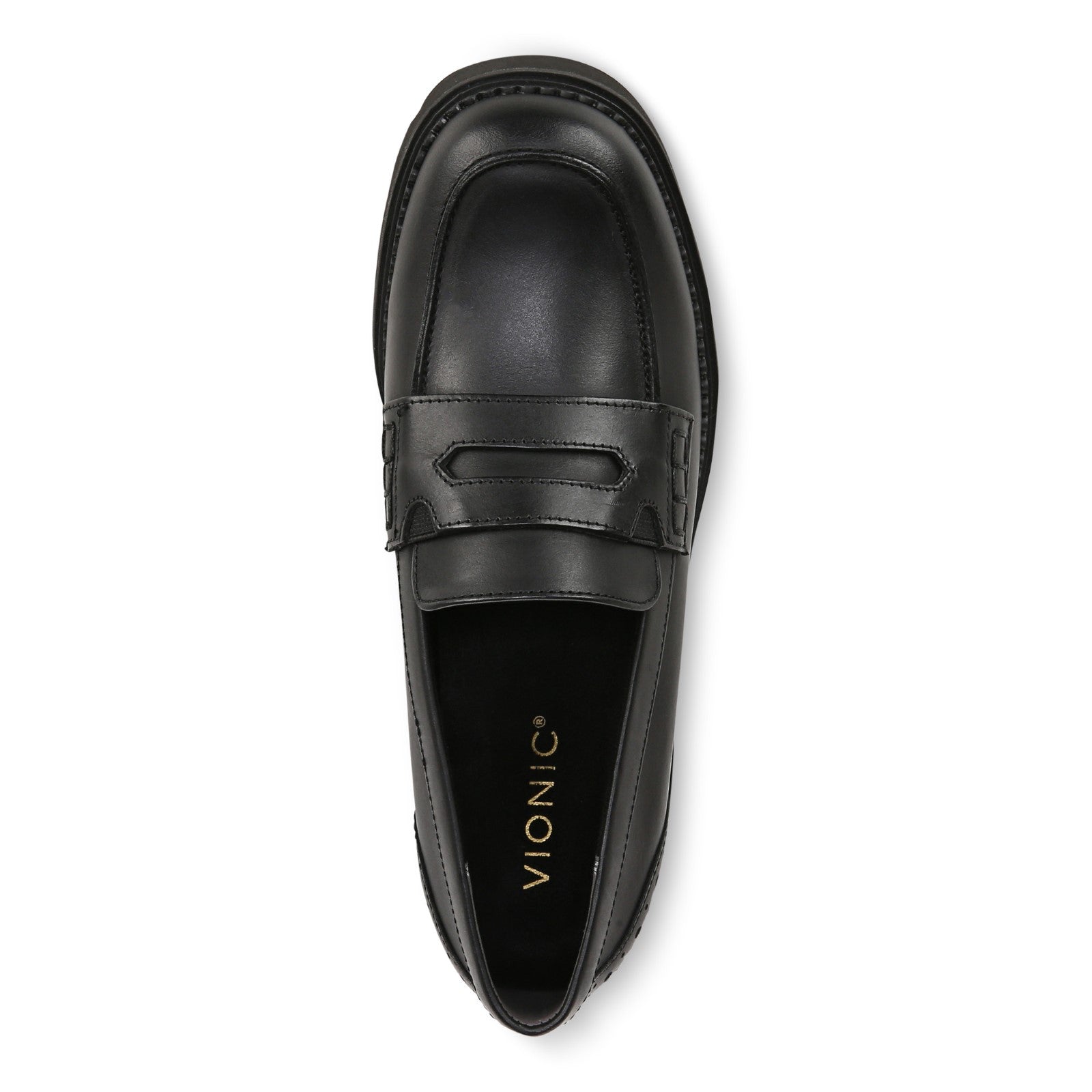 Vionic Fillmore womens Slip On/Loafer/Moc Shoe - Black - Top