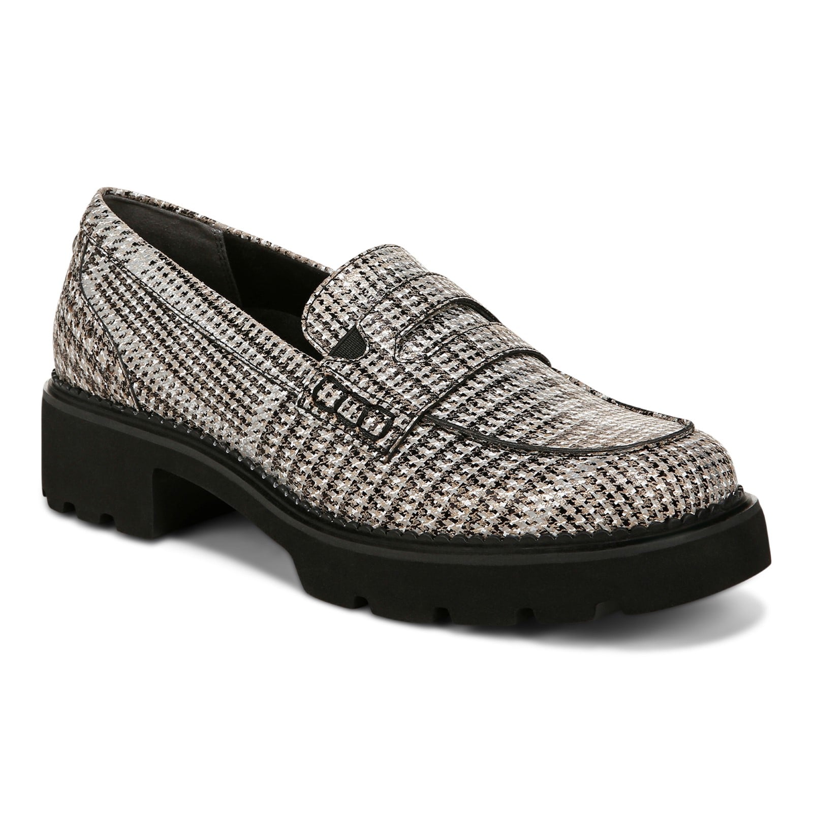 Vionic Fillmore Women's Comfortable Slip-On Loafer in Black/white